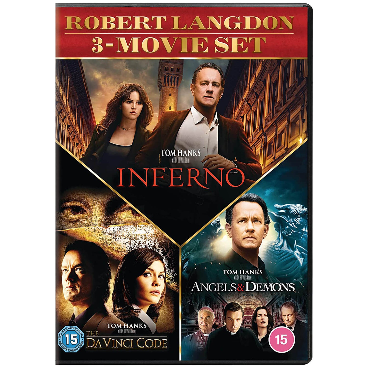 Angels & Demons / Da Vinci Code, The / Inferno 3 DVD Set (New Packaging)