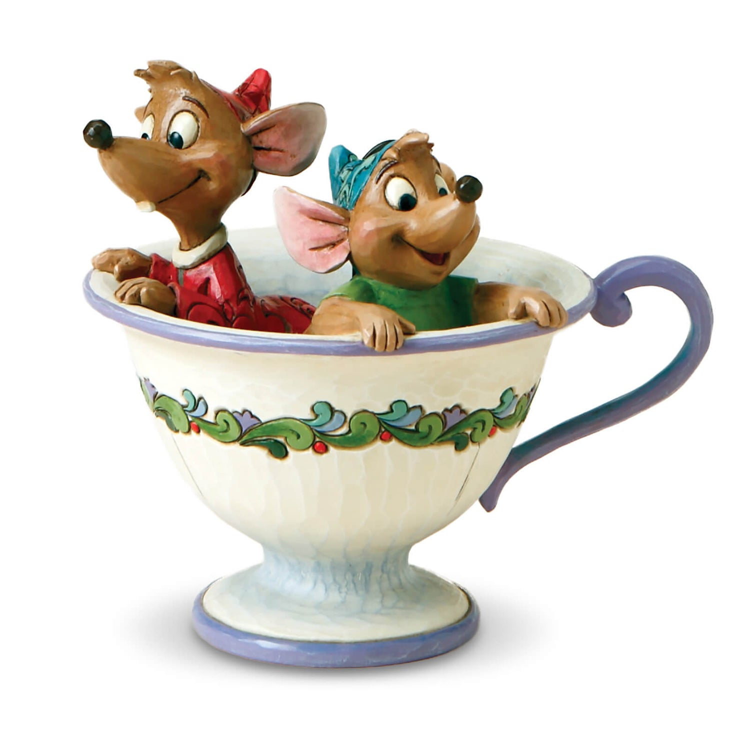 Disney Traditions Cinderella Tea For Two Jaq & Gus Figurine