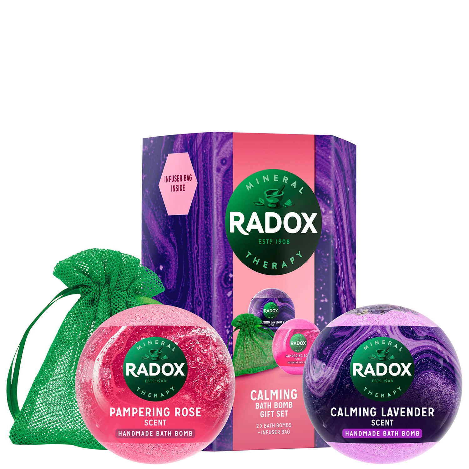 Подарочный набор бомбочек для ванны Radox Calming