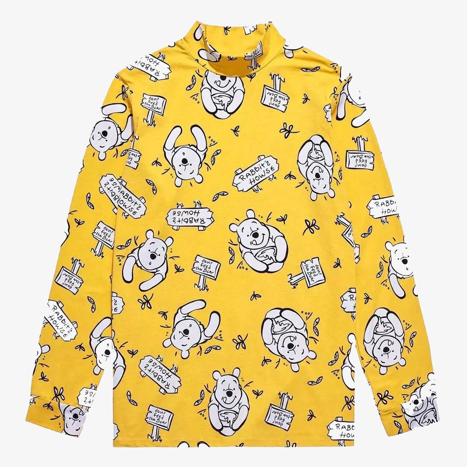 Cakeworthy Winnie the Pooh Mockneck Long Sleeve T-Shirt