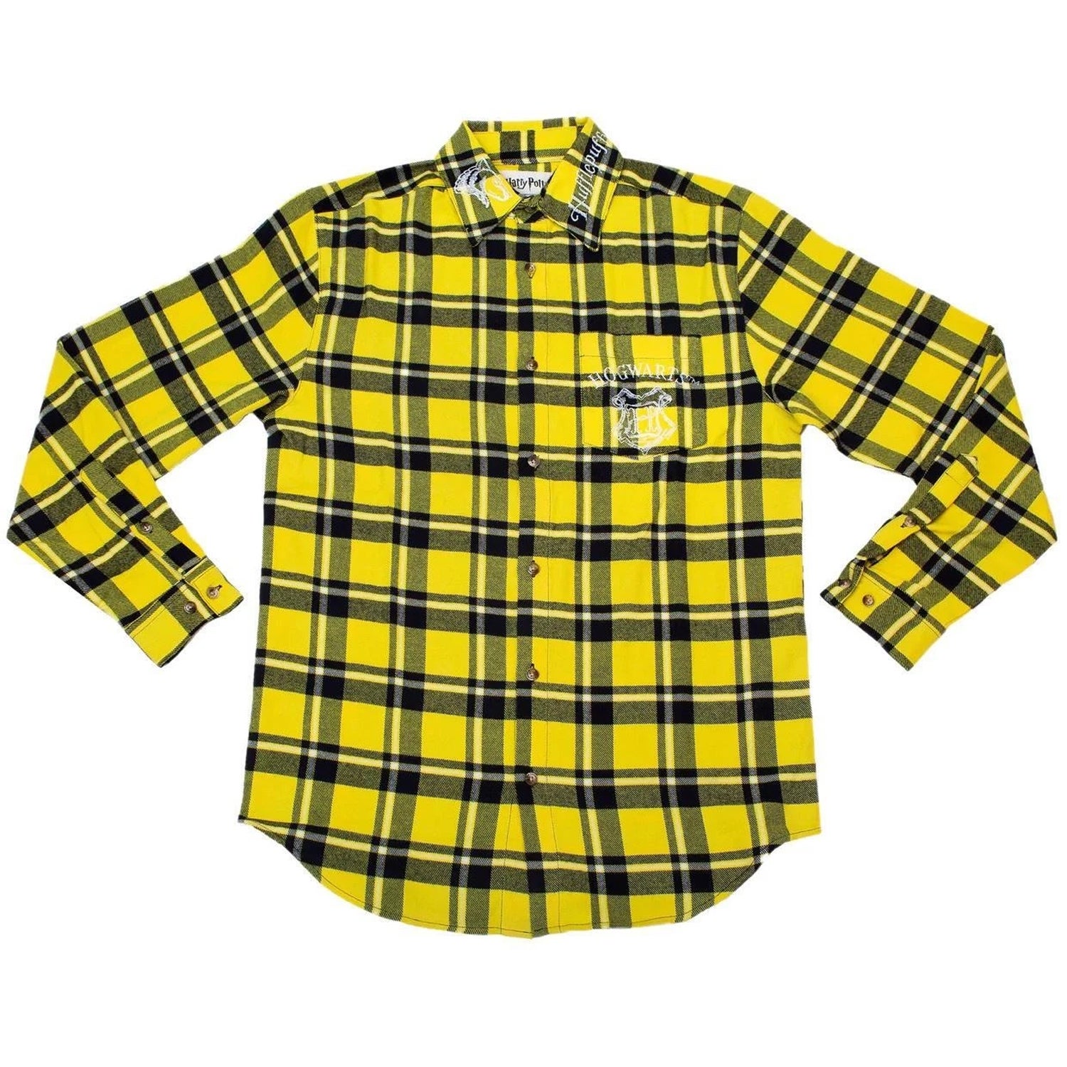 Cakeworthy Hufflepuff Flannel Shirt