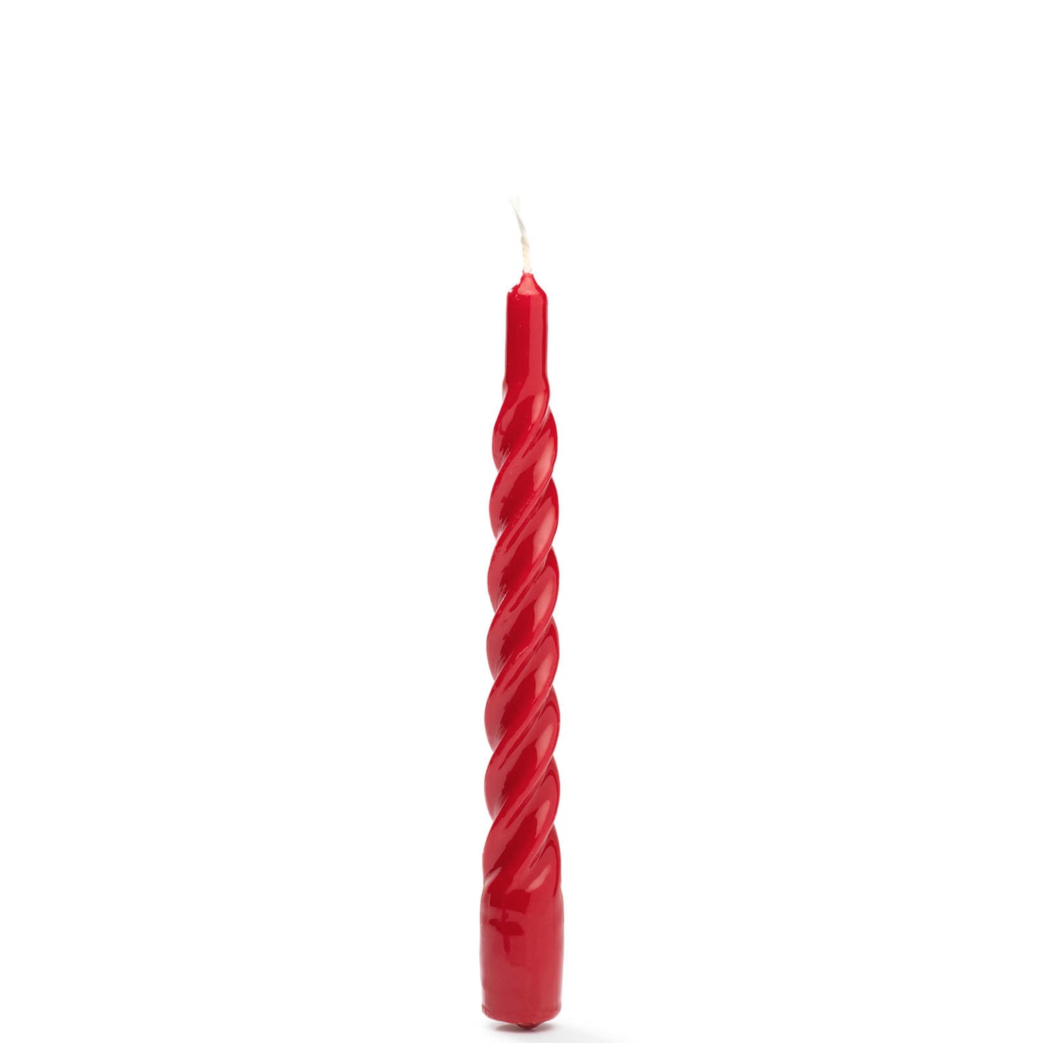 anna + nina Twisted Candle Red - Set of 6