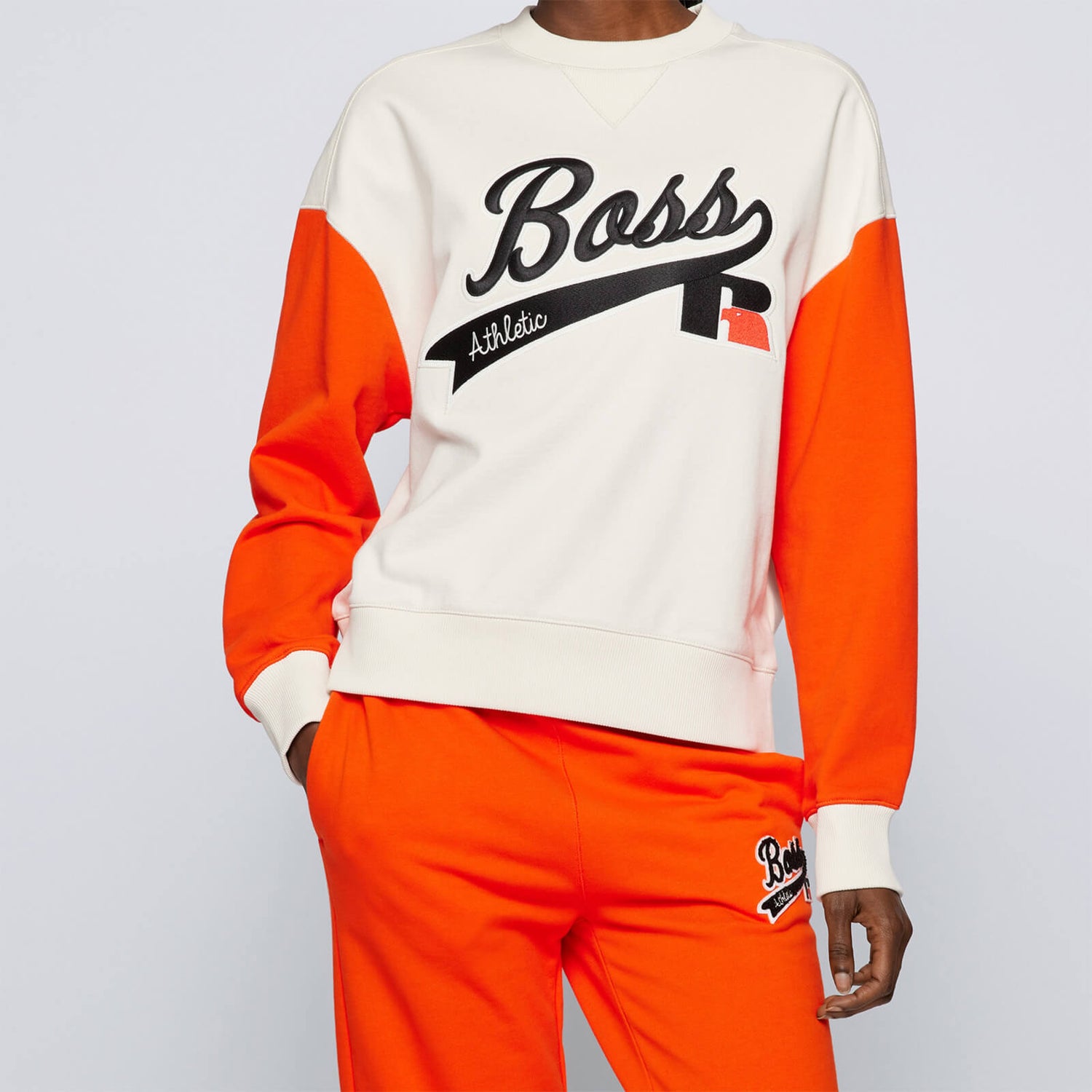 BOSS X Russell Athletic Women's Eraisa Sweatshirt - Open White