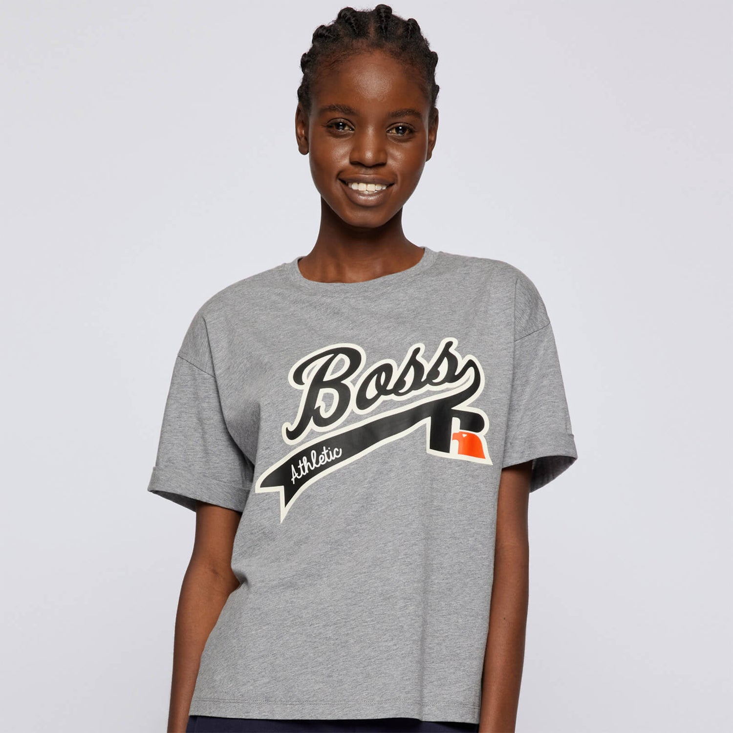 BOSS X Russell Athletic Women's Evarsy T-Shirt - Silver
