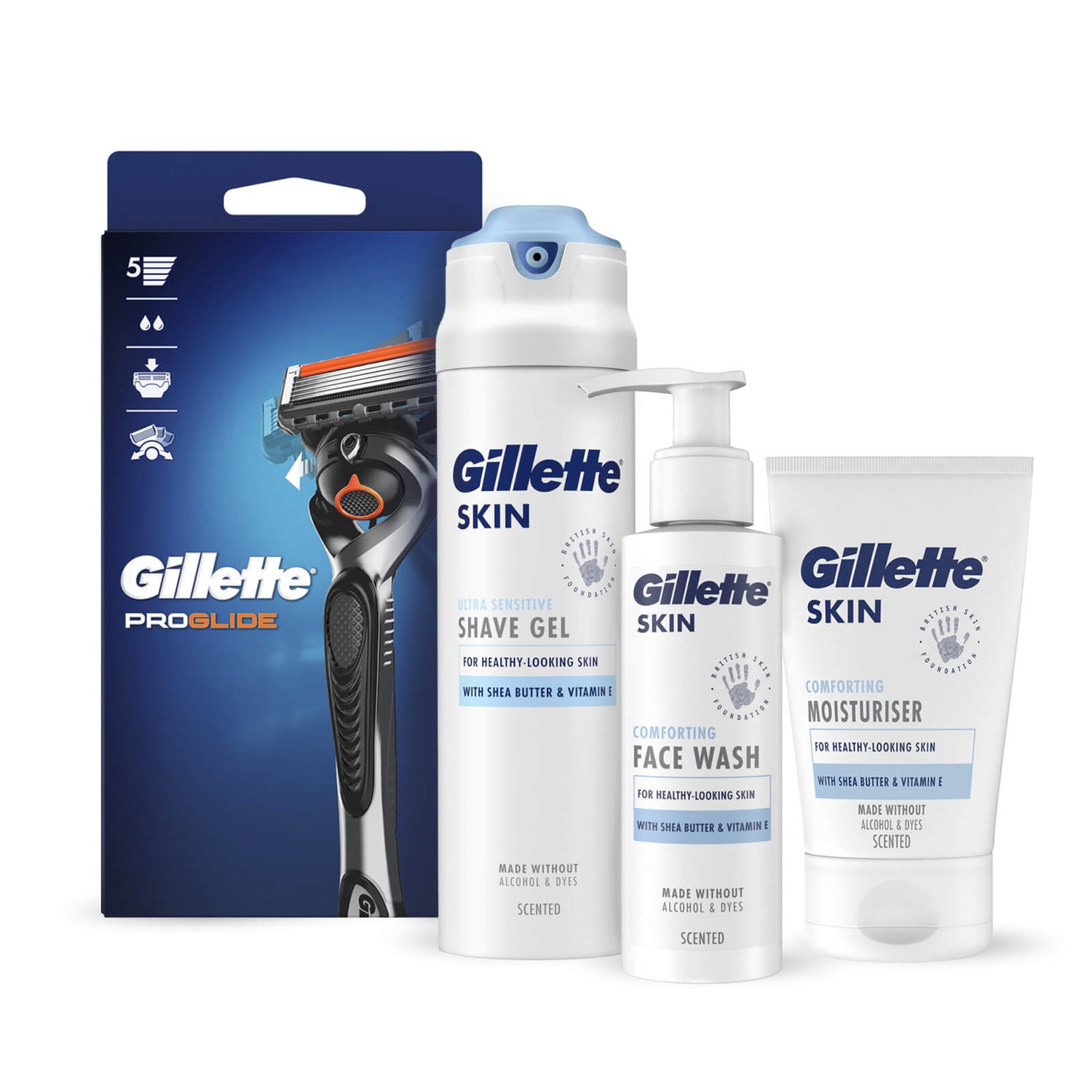 Gillette Proglide Razor and Skincare Bundle