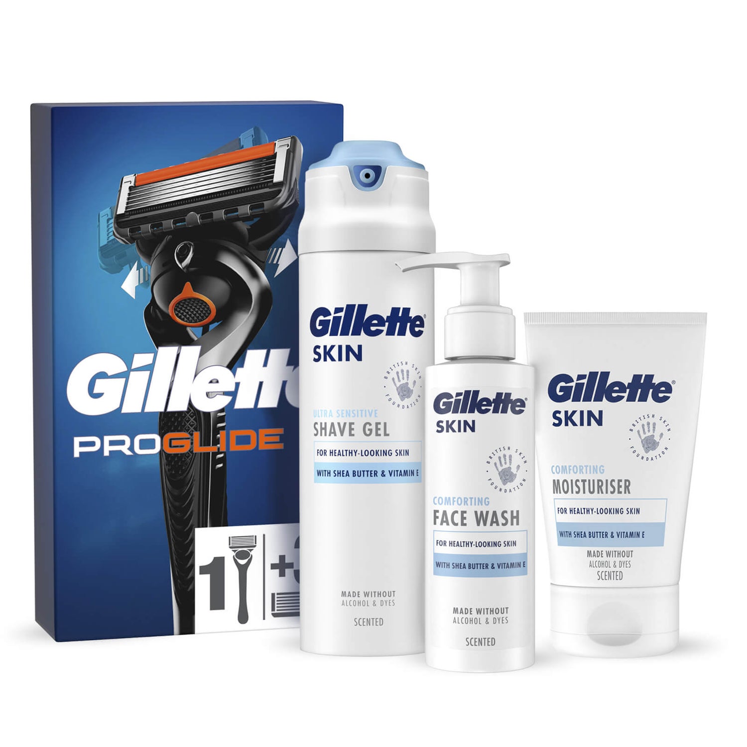 Gillette Proglide Razor, Blade and Skincare Bundle