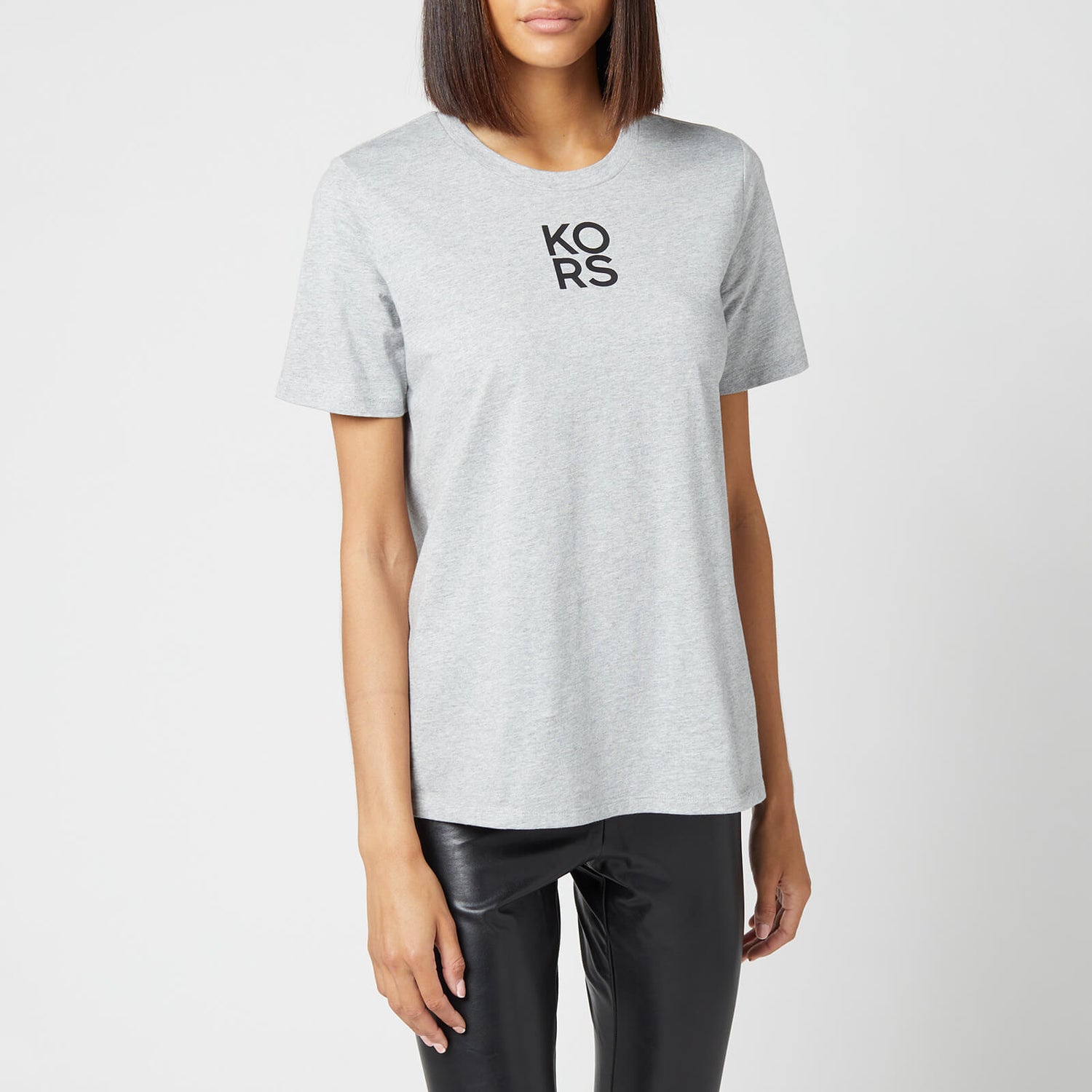 MICHAEL Michael Kors Women's Mkgo Organic Classic T-Shirt - Pearl Heather - XS
