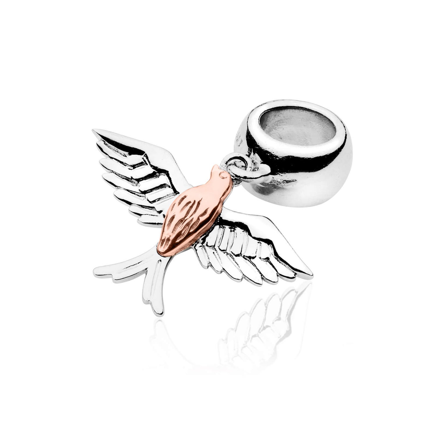Pandora cardinal bird top charm