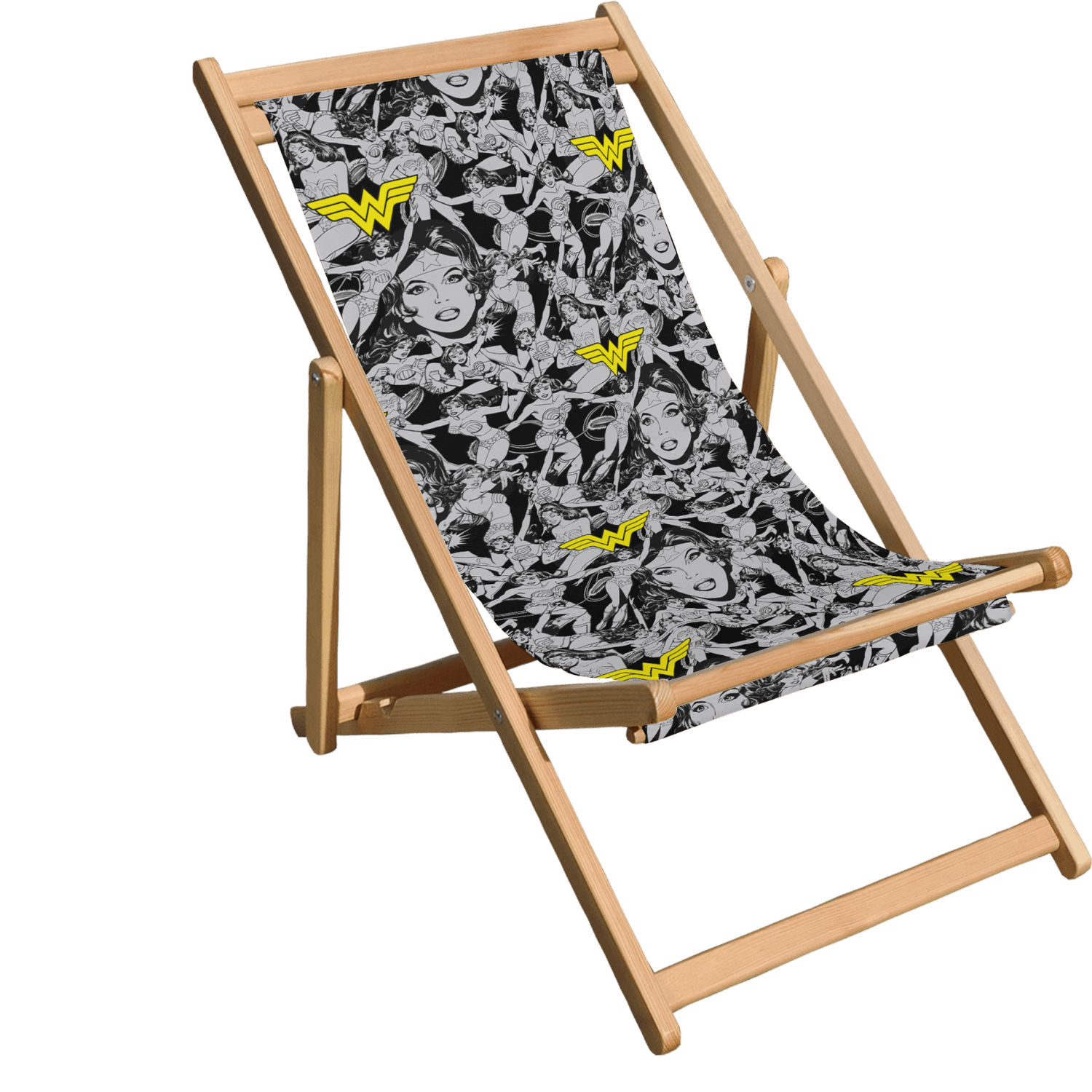 Wonder Woman Monochrome Deck Chair