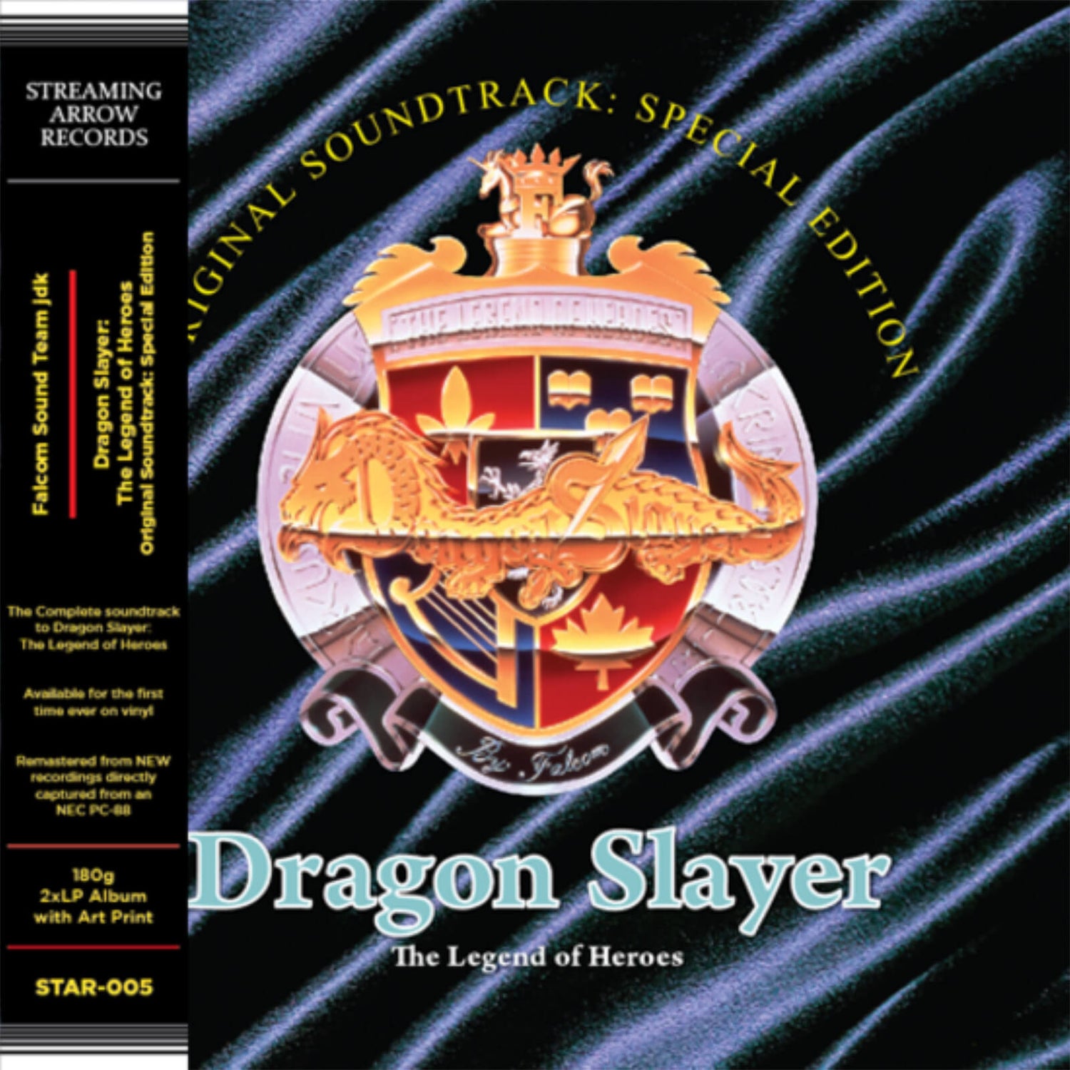Dragon Slayer: The Legend of Heroes (Original Soundtrack) (Special Edition) 180g Vinyl 2LP (Gold)