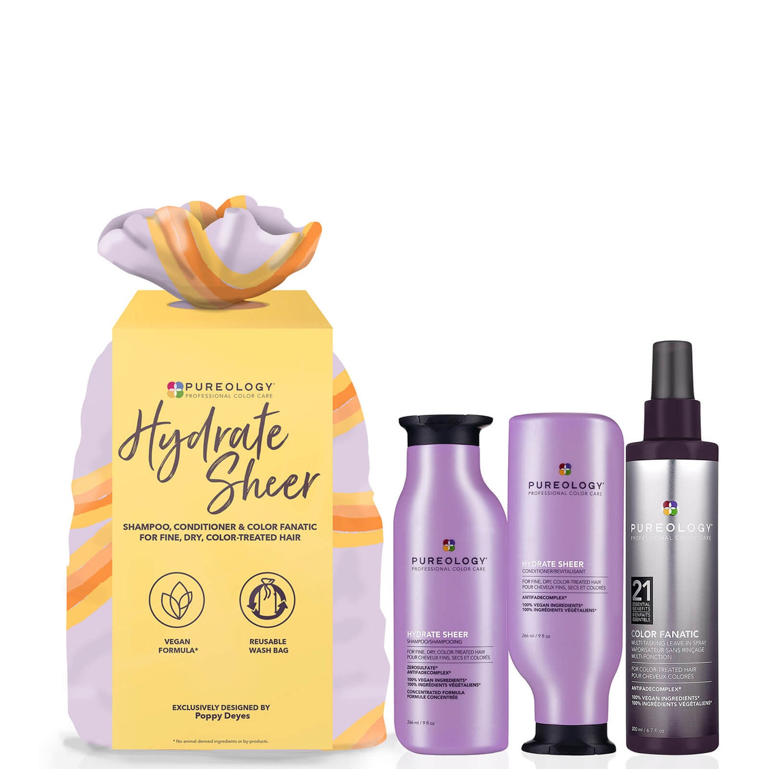 Pureology Hydrate Sheer and Colour Fanatic Set (Worth £72.35)