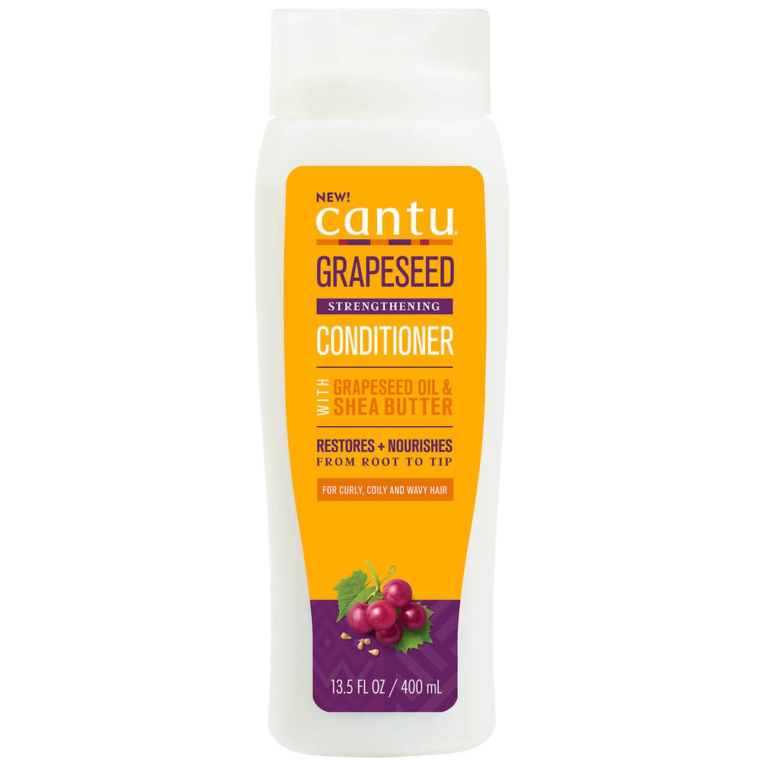 Бессульфатный кондиционер для волос Cantu Grapeseed Sulf Free Conditioner, 400 мл