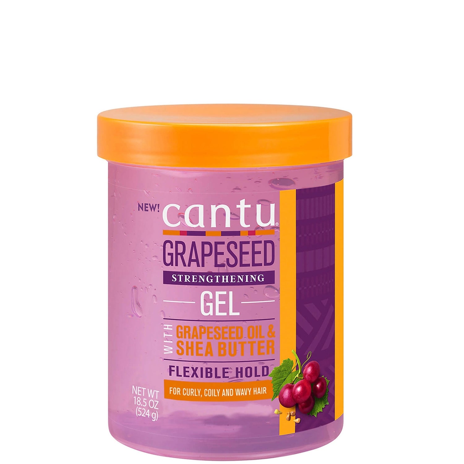 Гель для стайлинга волос Cantu Grapeseed Styling Gel, 524 г