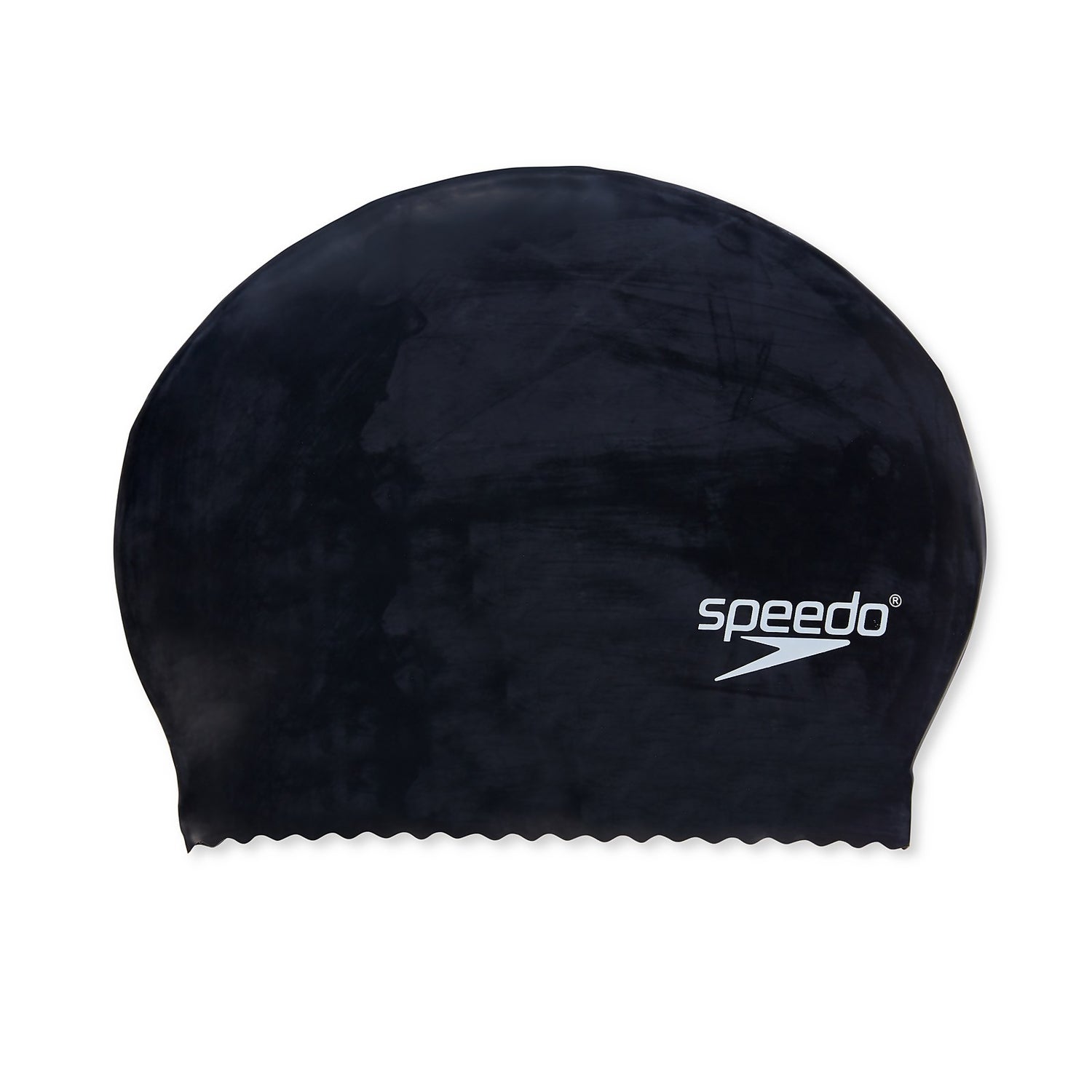 Speedo Jr. Solid Silicone Cap - One Size - Black