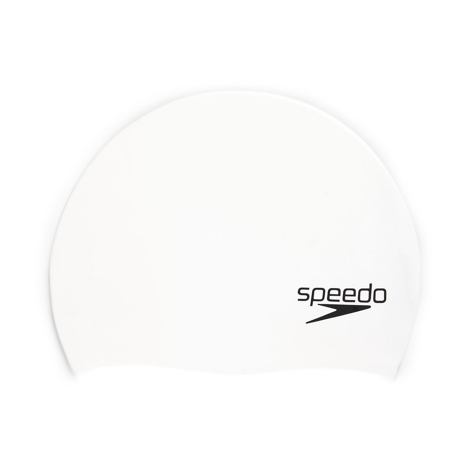 Speedo Elastomeric Silicone Solid Swim Cap Black One Size for sale online 