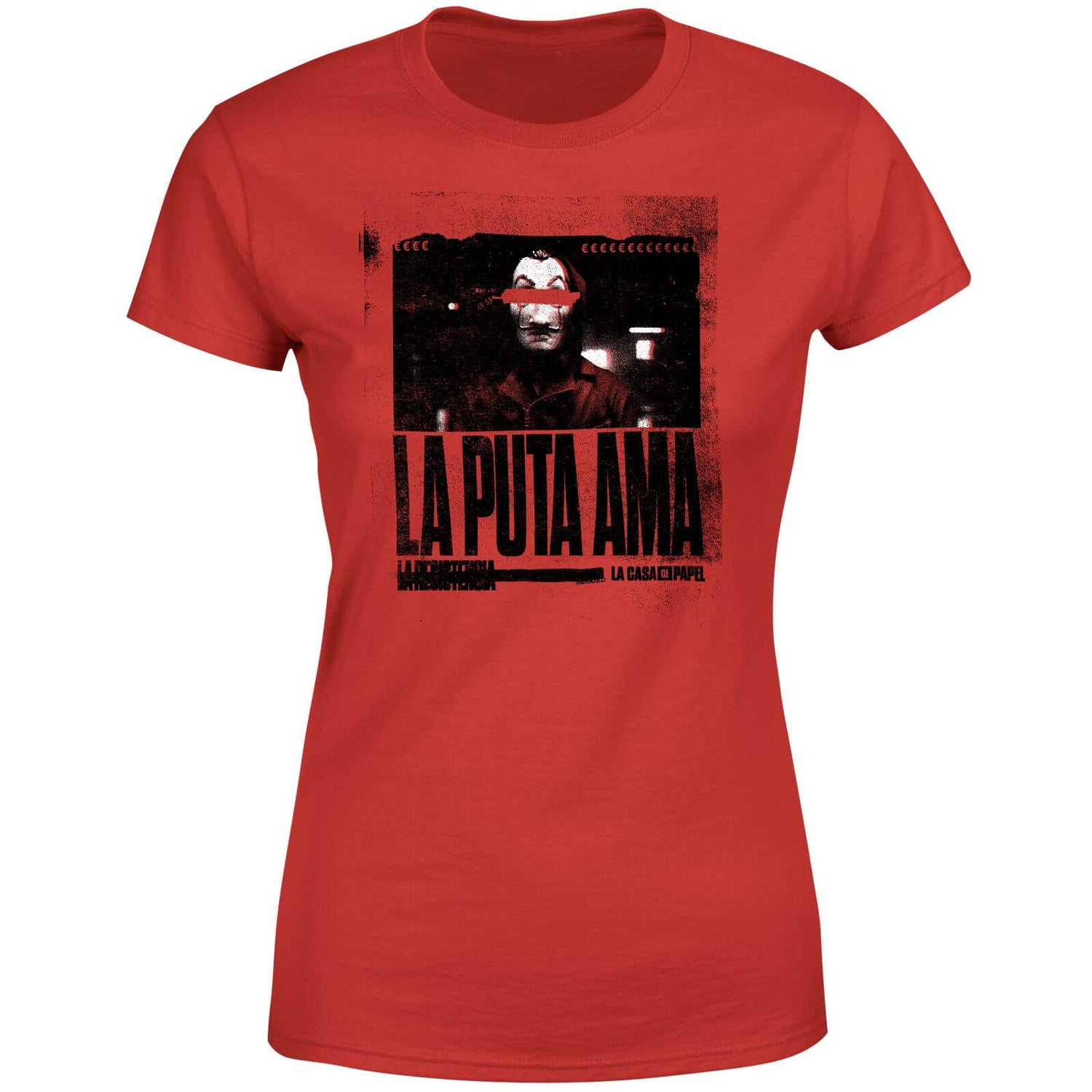 La Casa de Papel The Boss T-Shirt Femme - Rouge