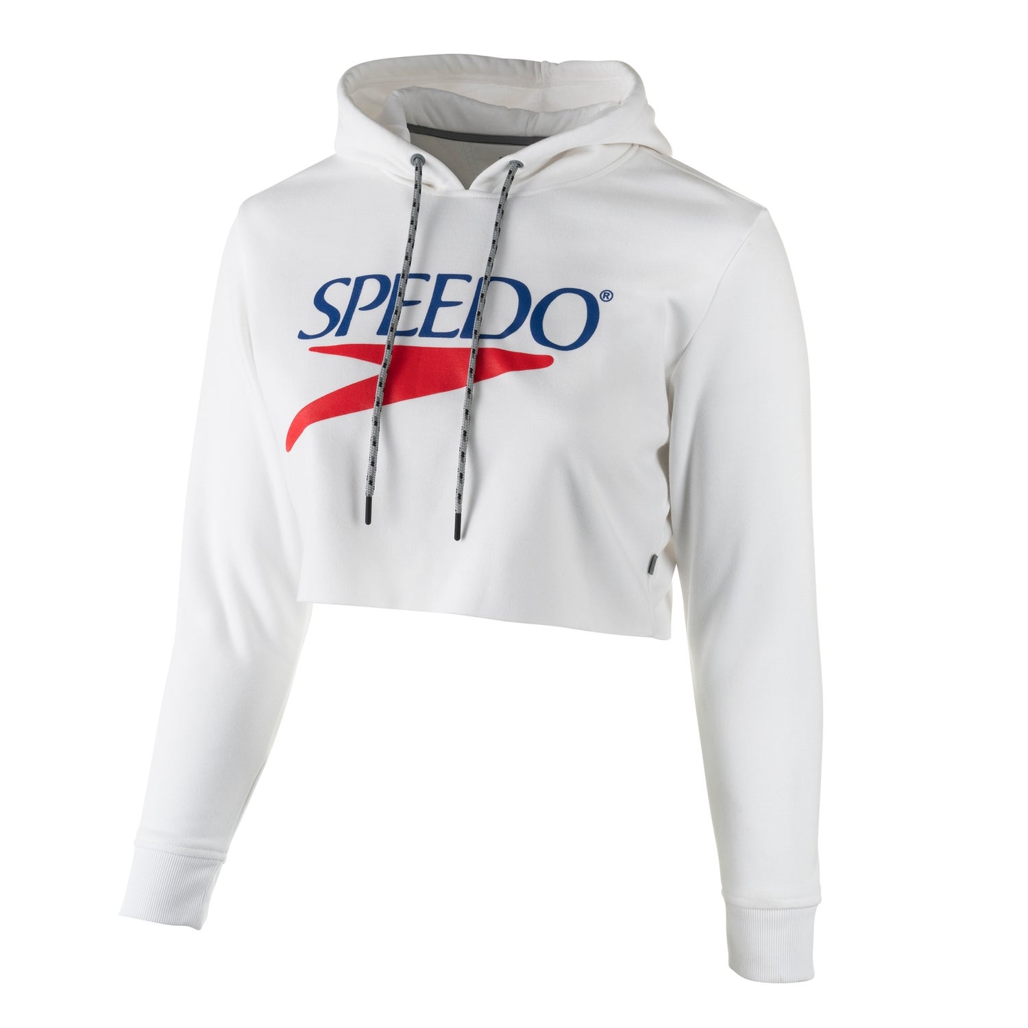 Vintage Logo Cropped Hoodie Speedo USA