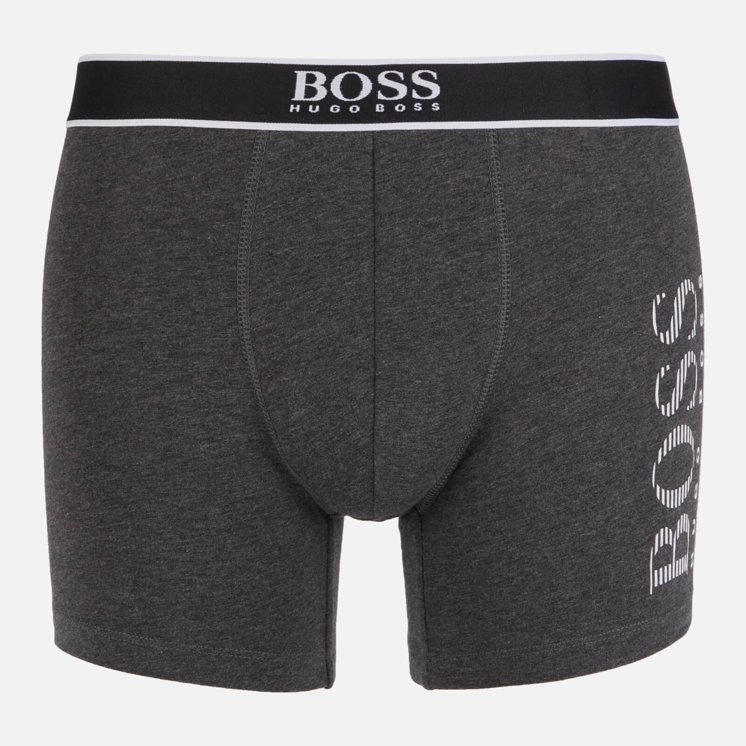 BOSS Bodywear Men's 24 Logo Boxer Briefs - Charcoal - S