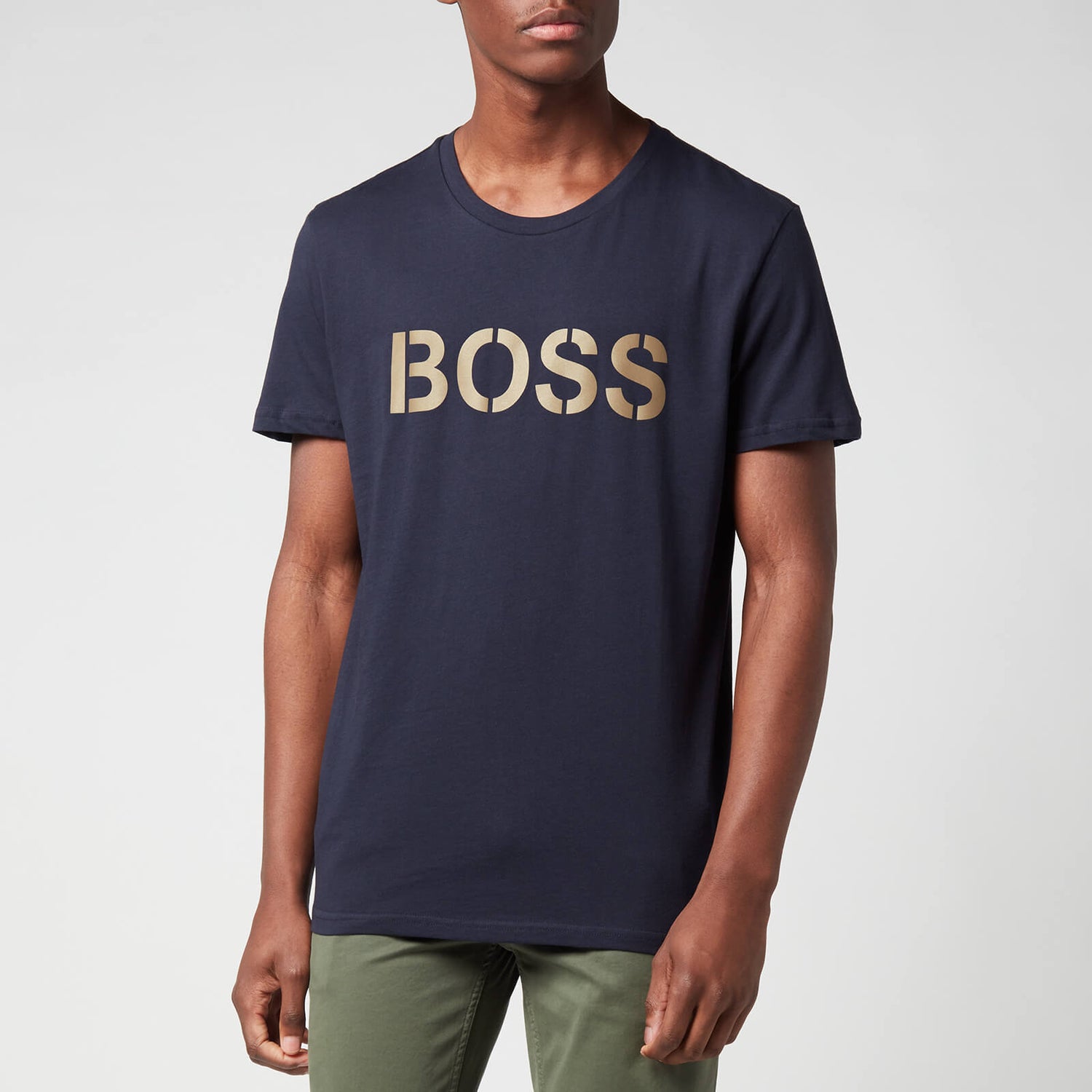 BOSS Swimwear Men's Special Logo T-Shirt - Dark Blue - S
