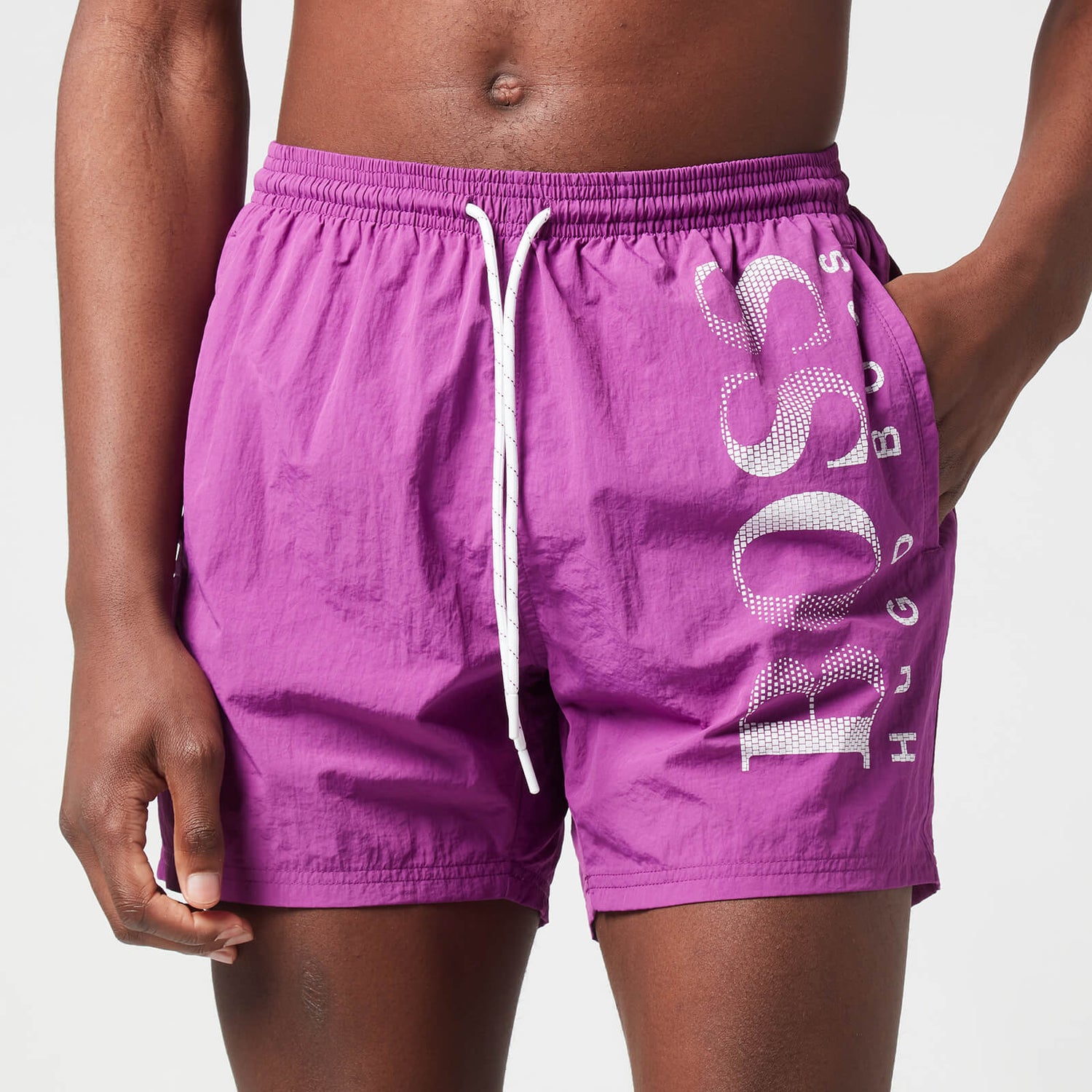 BOSS Swimwear Men's Octopus Swim Shorts - Bright Purple