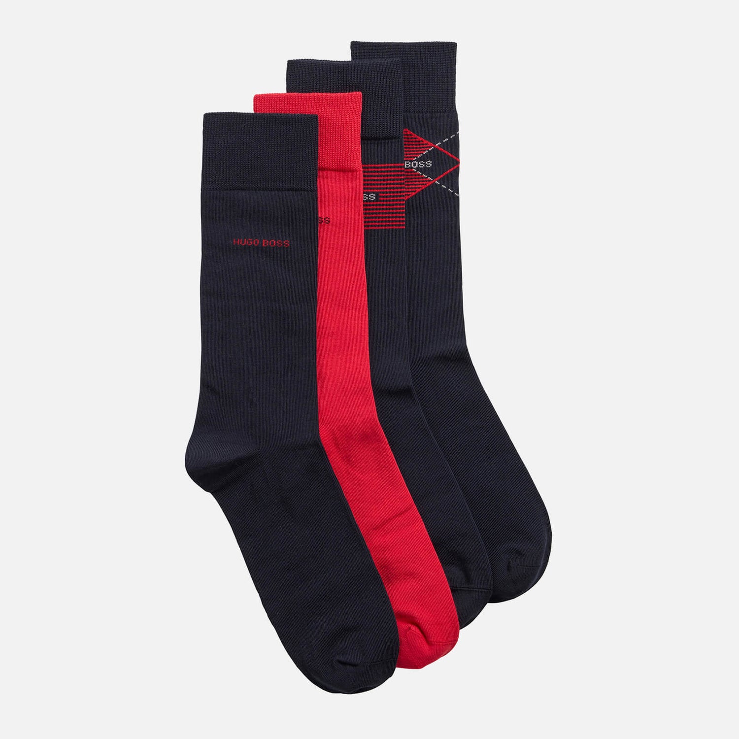 BOSS Bodywear Men's 4-Pack Gift Set Socks - Dark Blue