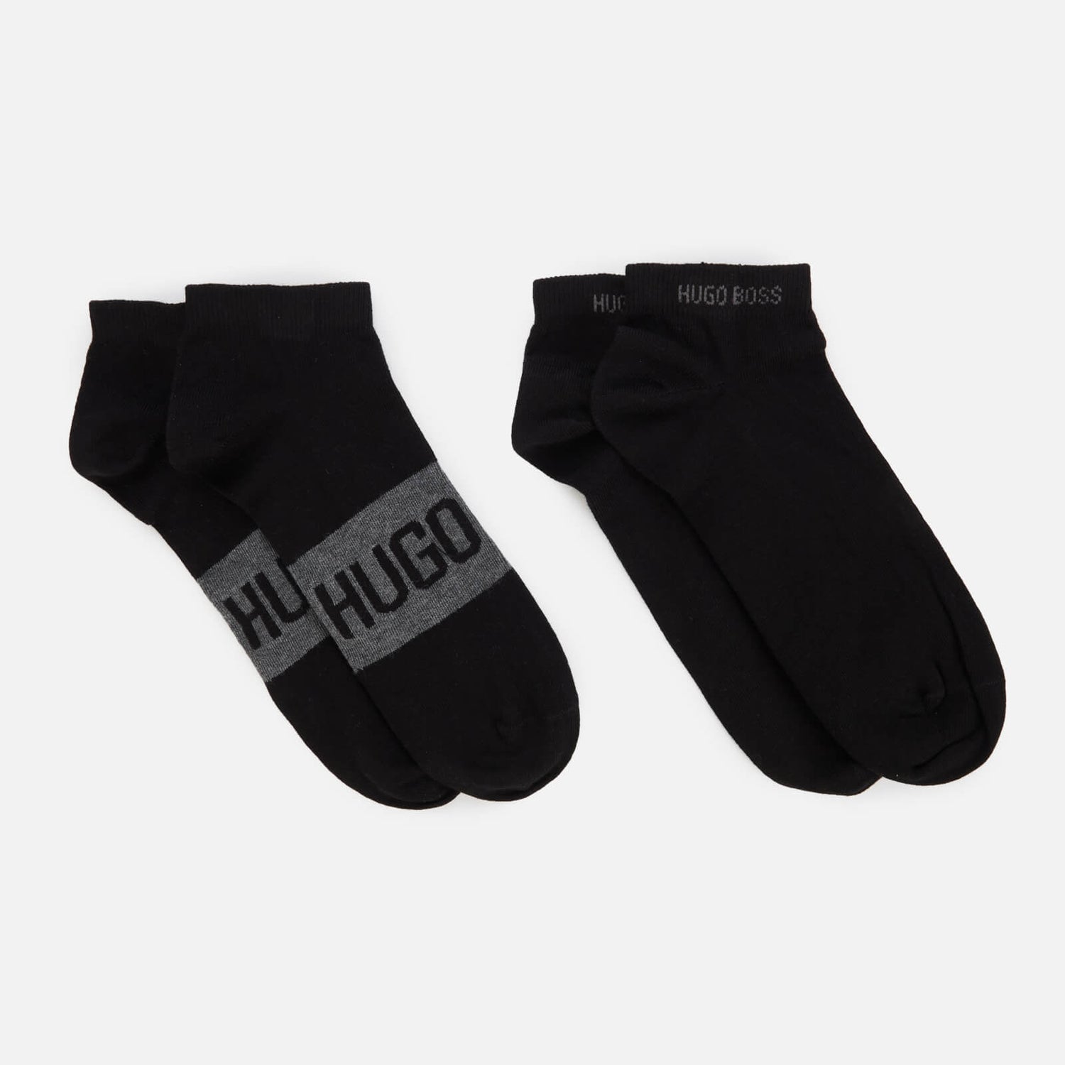 BOSS Bodywear Men's 2-Pack Ankle Socks - Black