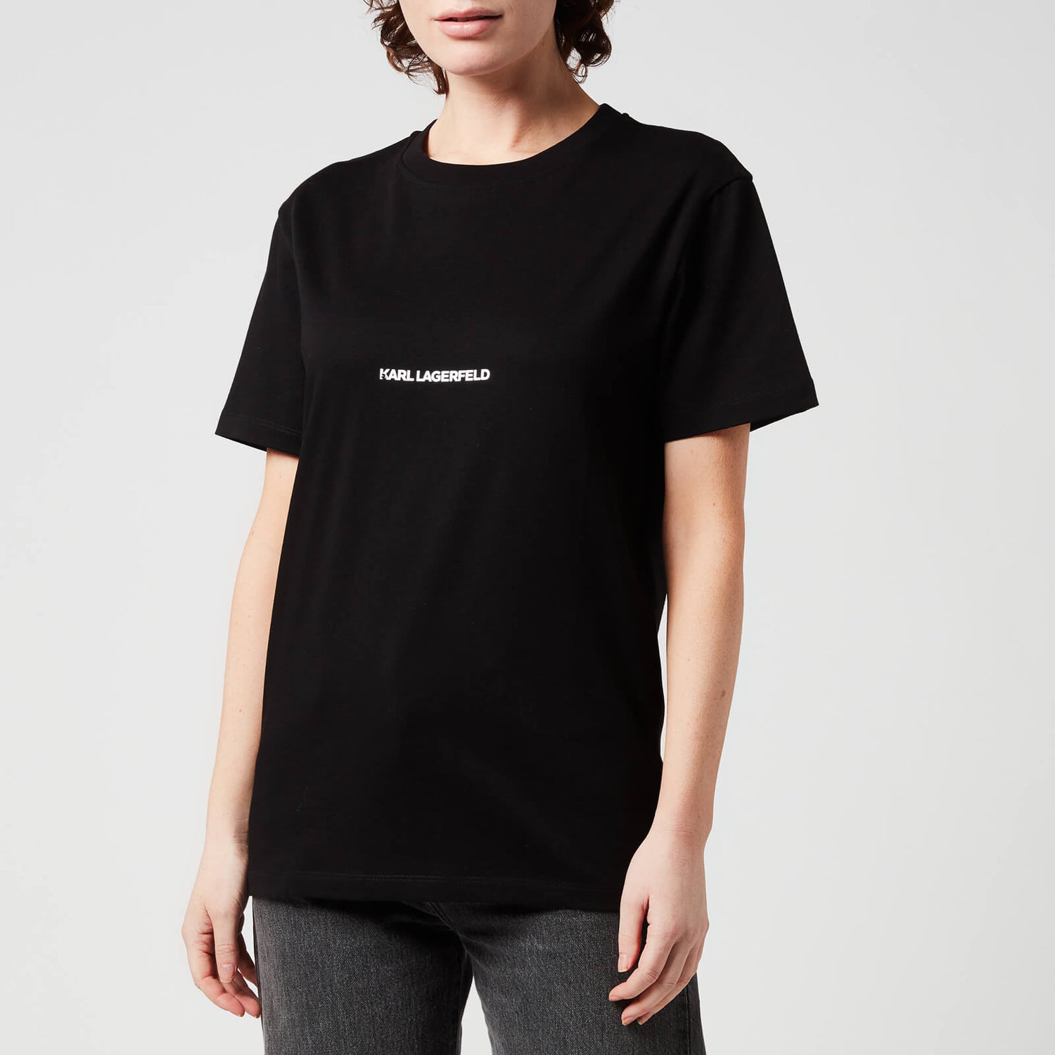 KARL LAGERFELD Women's Logo T-Shirt - Black