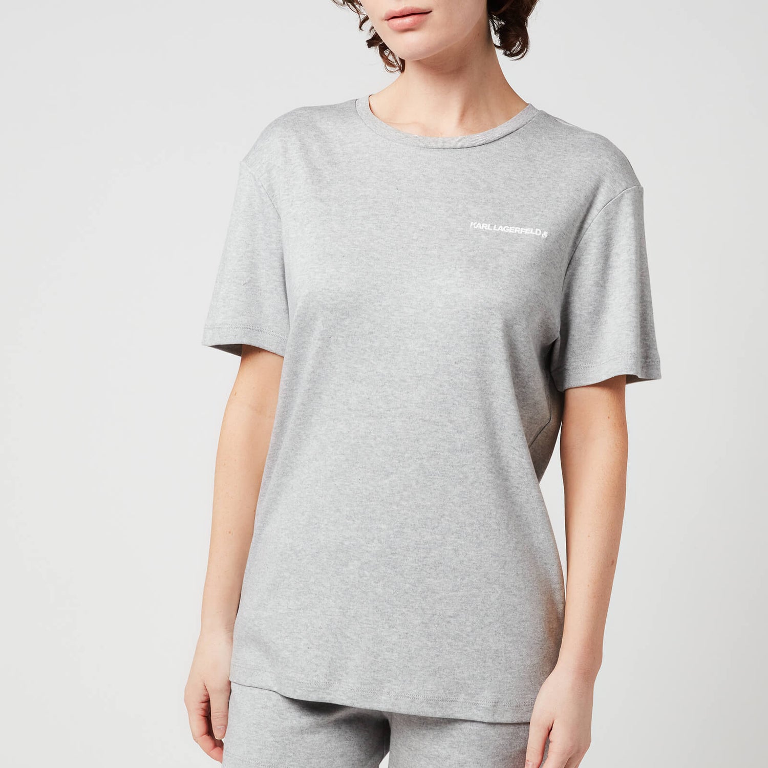 KARL LAGERFELD Women's Logo Pyjama T-Shirt - Grey - XS