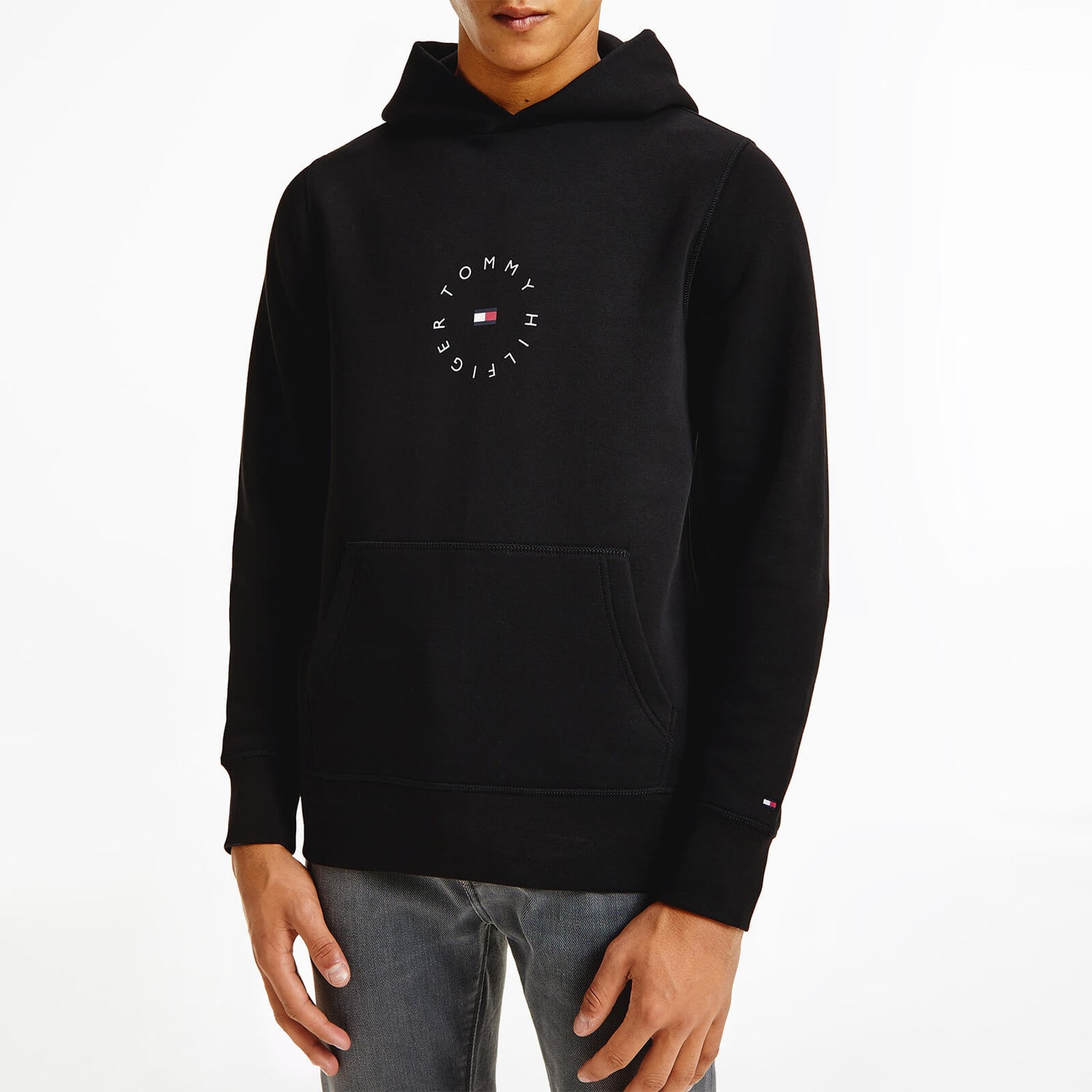 Tommy Hilfiger Men's Roundall Graphic Hoodie - Black