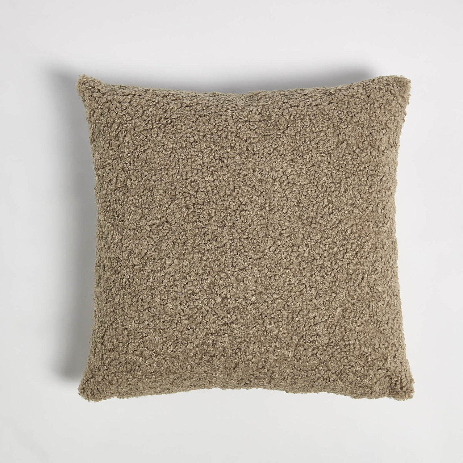 ïn home Faux Sheep Skin Cushion - Light Brown - 50x50cm