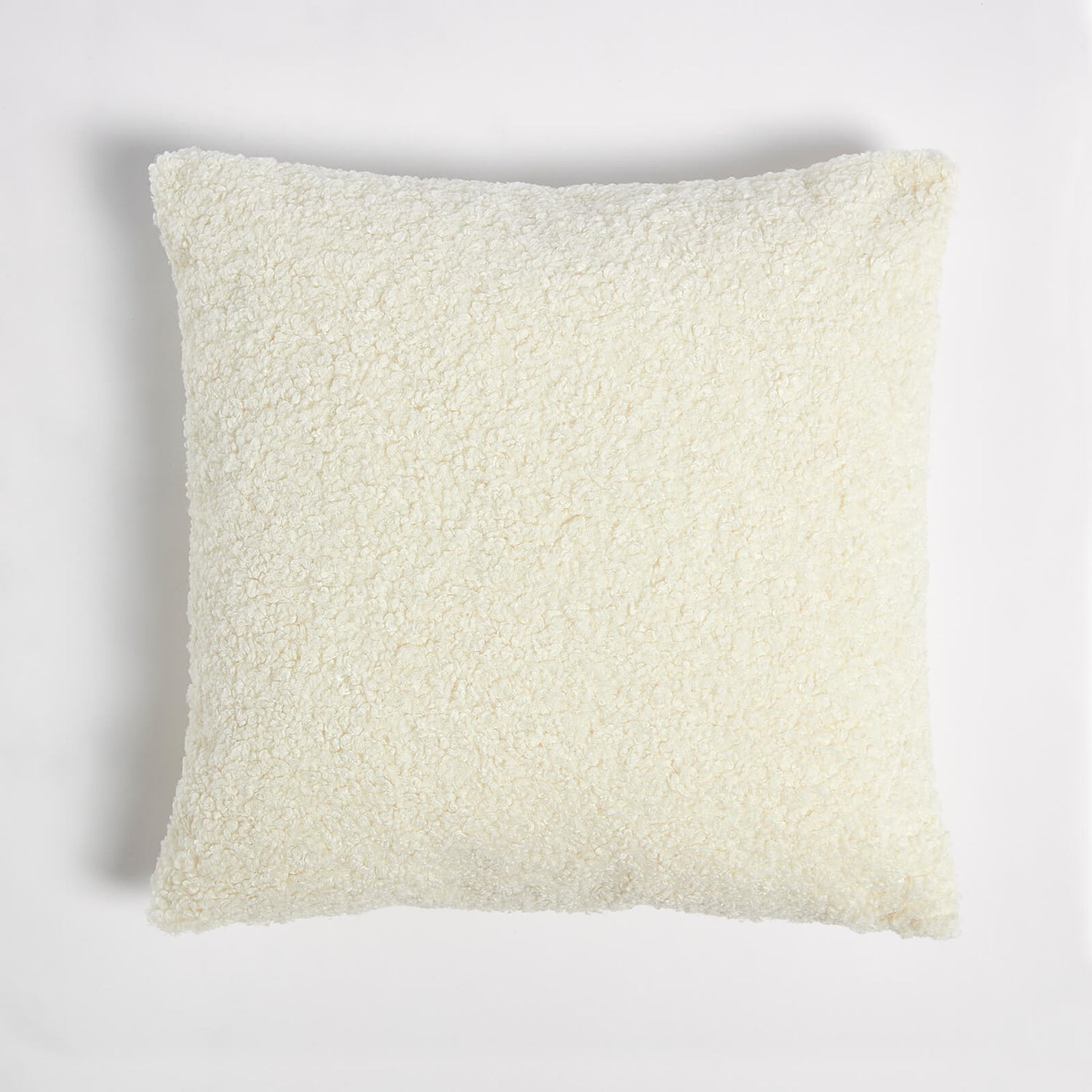 ïn home Faux Sheep Skin Cushion - White - 50x50cm