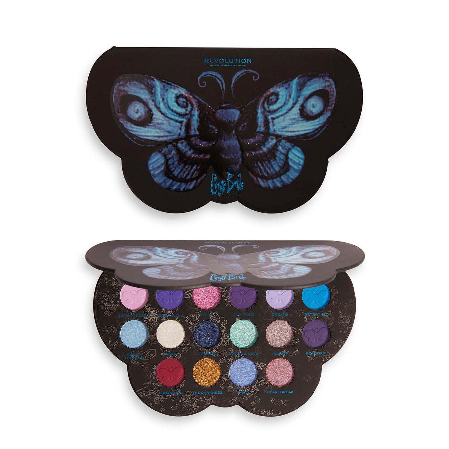 Corpse Bride X Revolution Butterfly Shadow Palette
