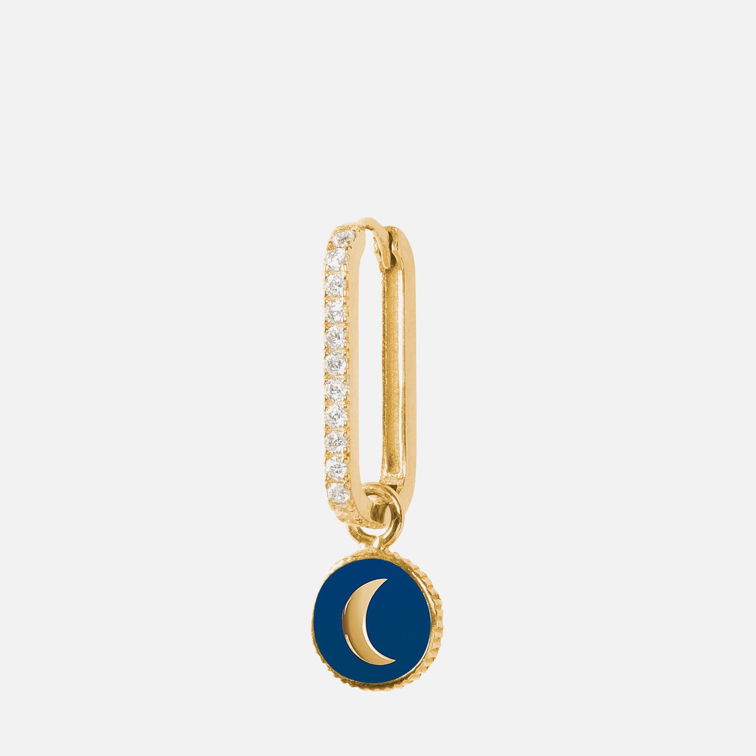 Wilhelmina Garcia Women's Cosmic Oval Earring - Blue