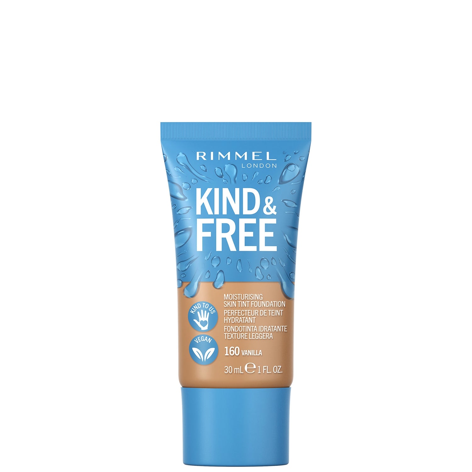 Rimmel Kind and Free Skin Tint Moisturising Foundation 30ml (Various Shades)