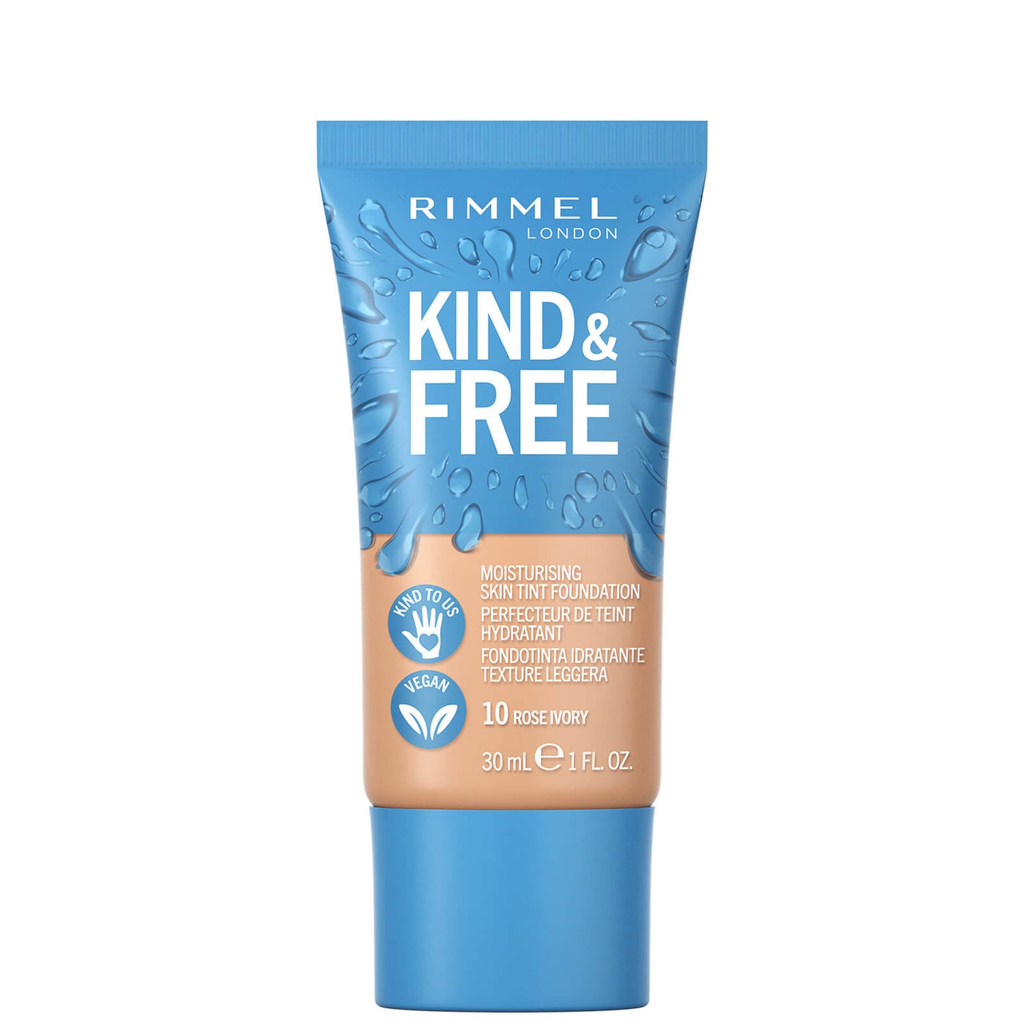 Увлажняющая тональная основа Rimmel Kind and Free Skin Tint Moisturising Foundation, 30 мл (различные оттенки)