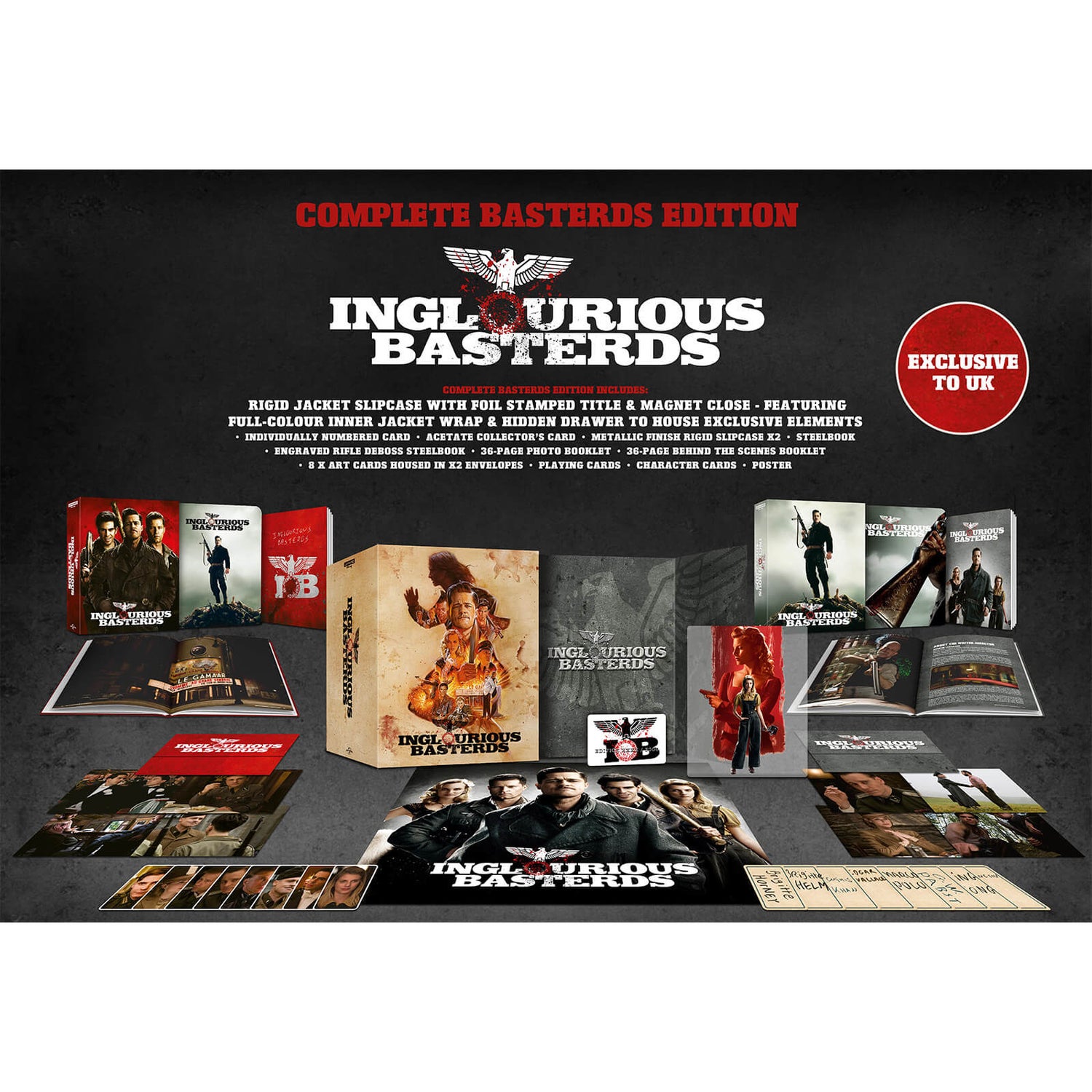 Inglourious Basterds - Édition Complète en 4K Ultra HD - Exclusivité Zavvi