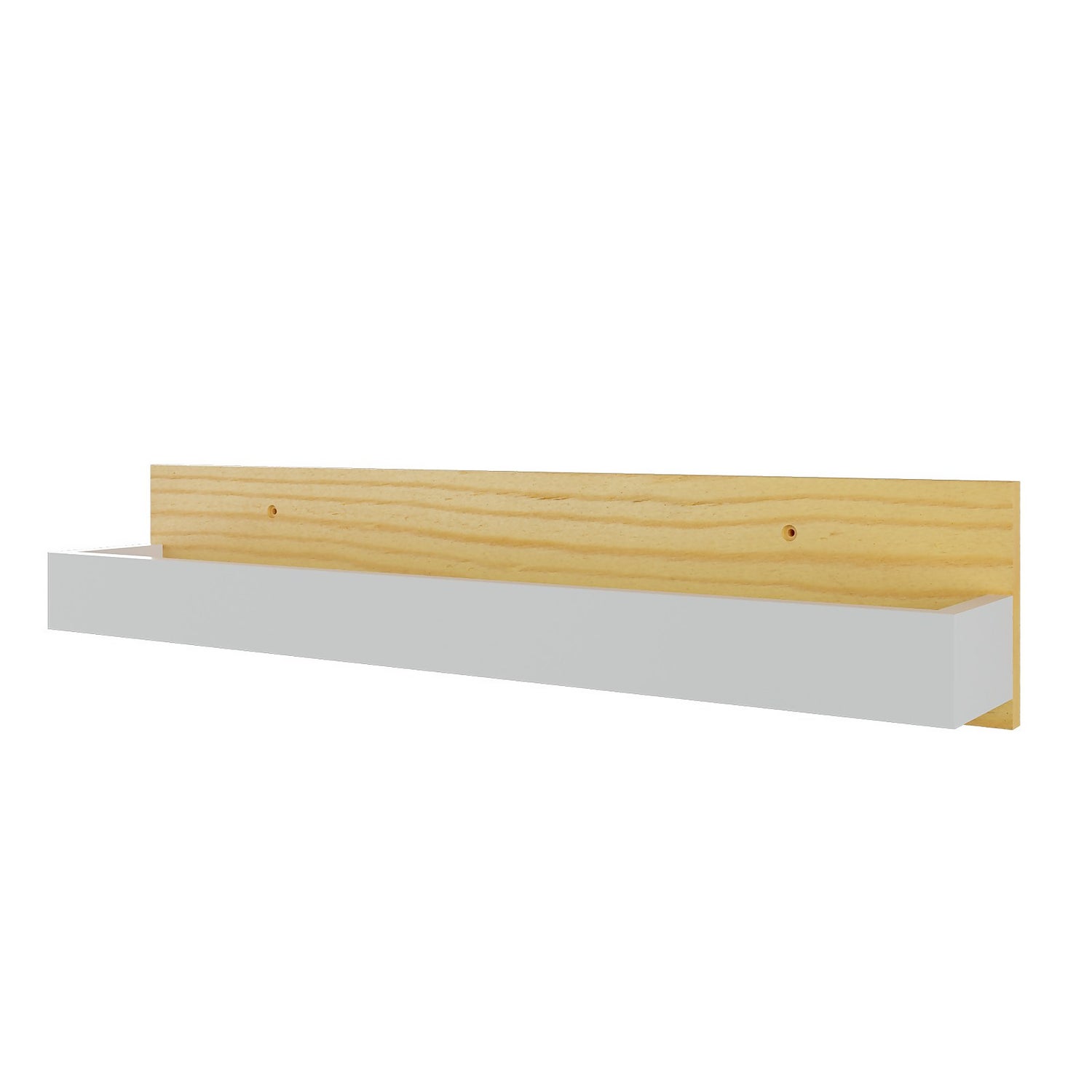Kids Tray Storage Shelf White Natural Homebase