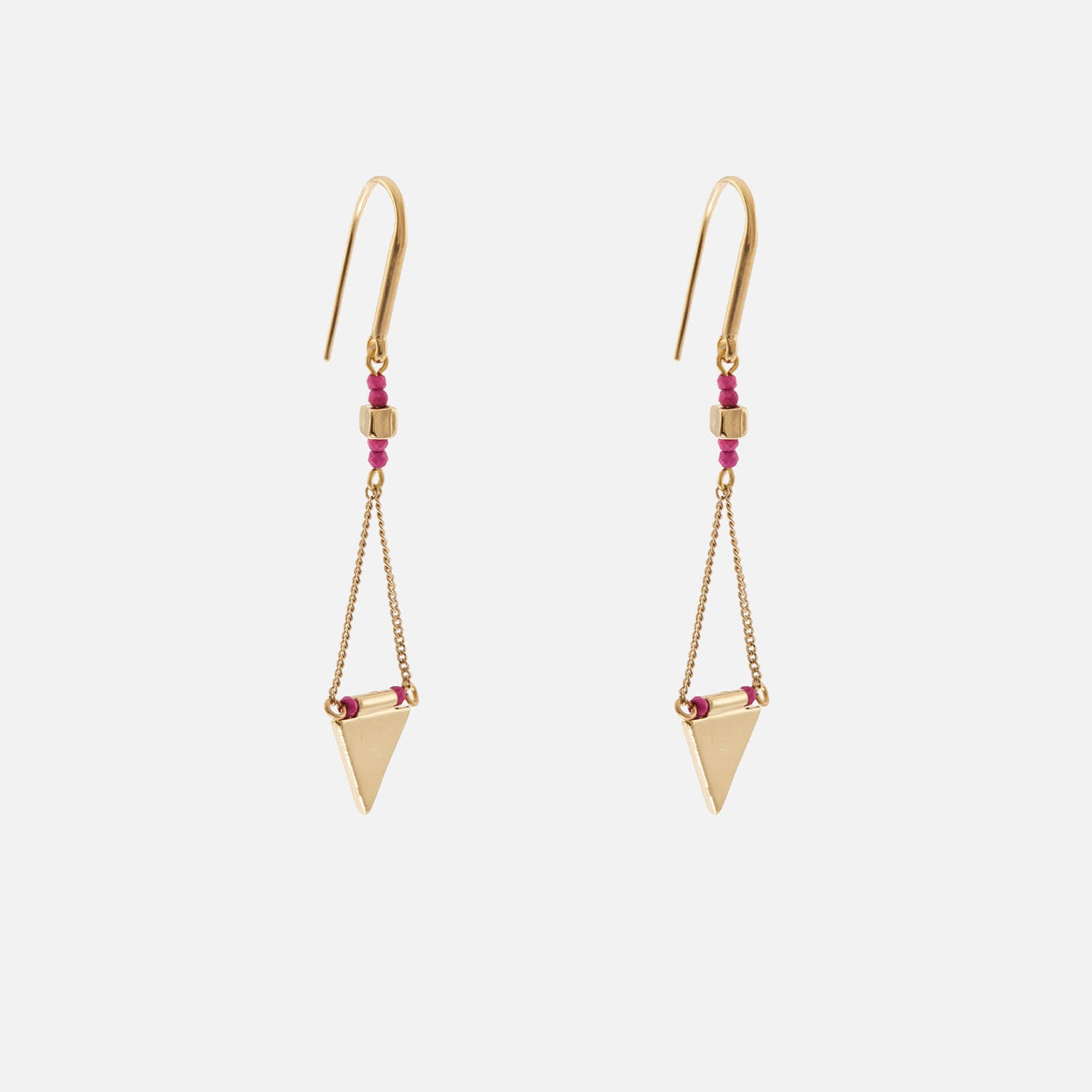 Isabel Marant Women's Rocio Bead Earrings - Fuchsia/Gold