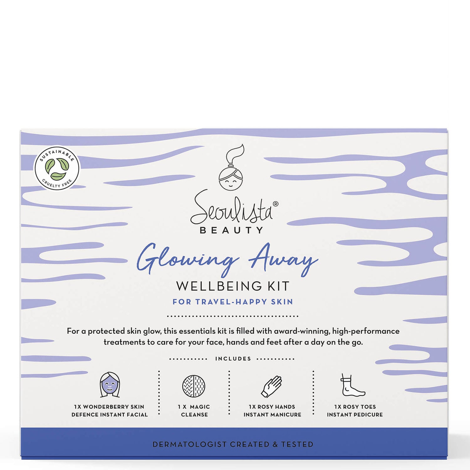 Набор масок для путешествий Seoulista Beauty Glowing Away Wellbeing Kit
