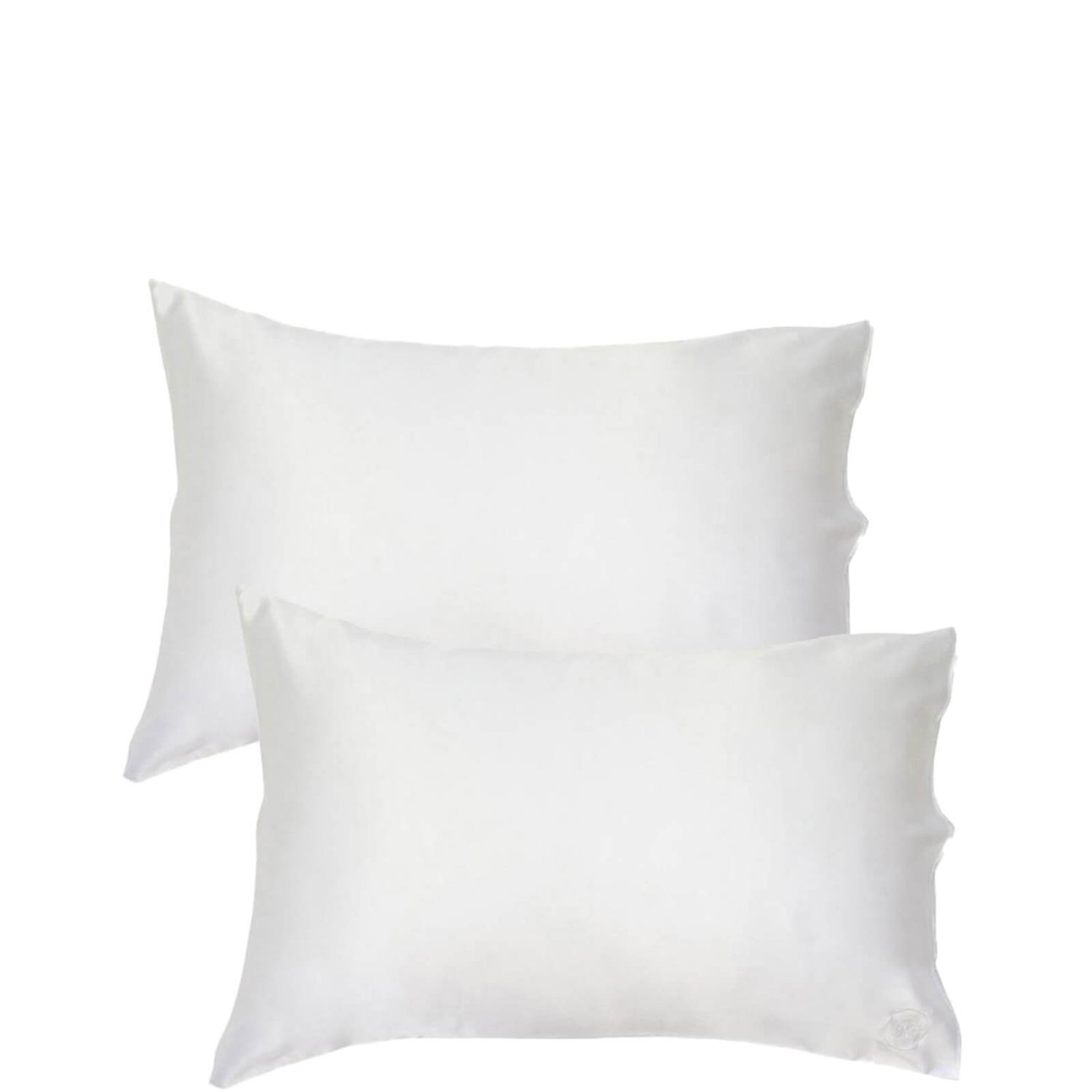 The Goodnight Co. Silk Pillowcase Twin Set Queen Size - White