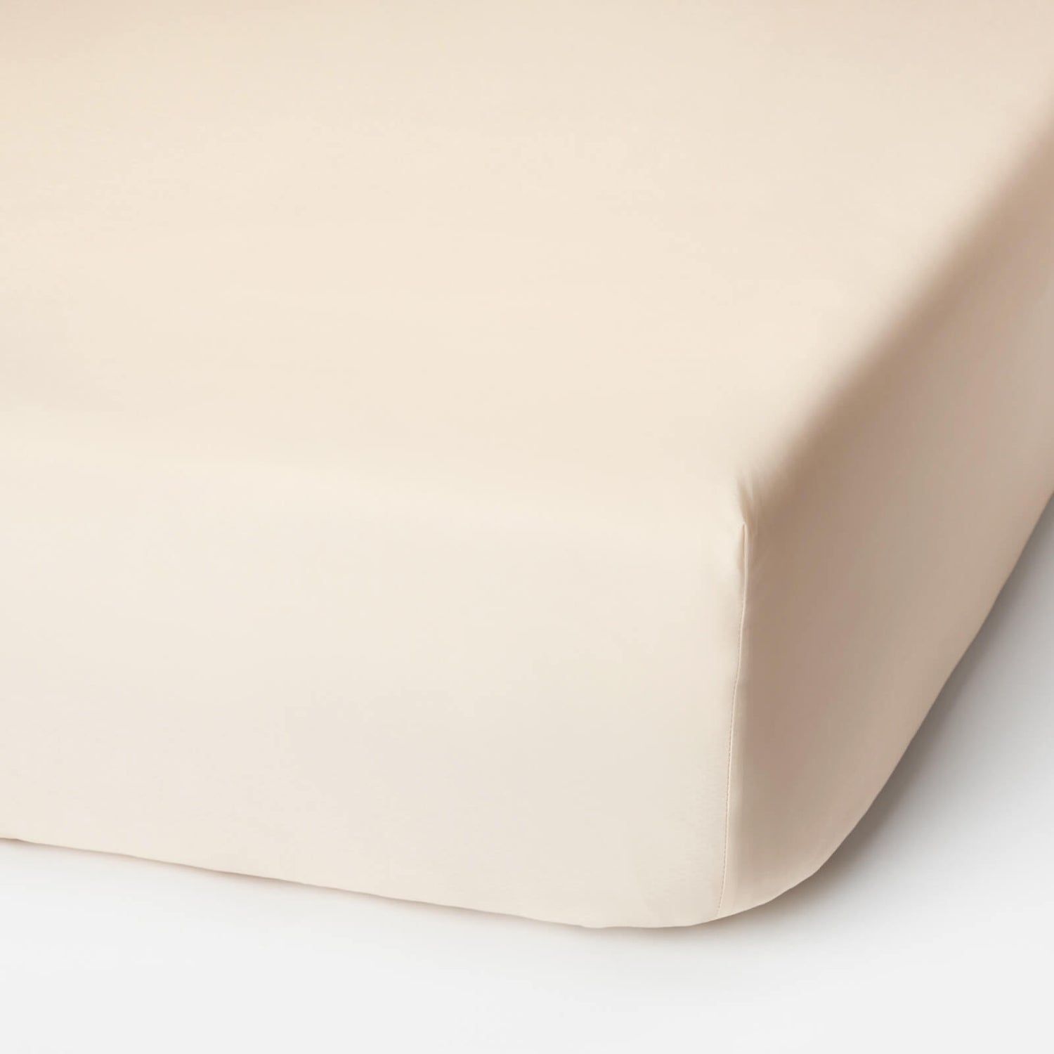 ïn home 200 Thread Count 100% Organic Cotton Fitted Sheet - Natural - Double
