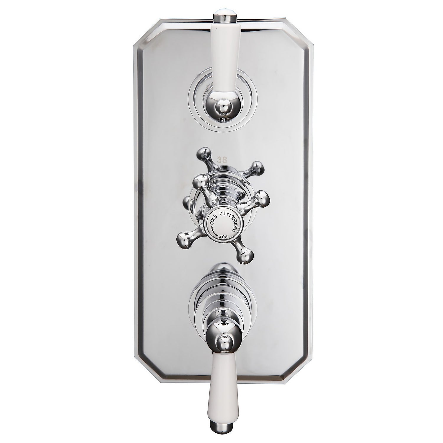 Traditional Double Outlet Thermostatic Shower Valve