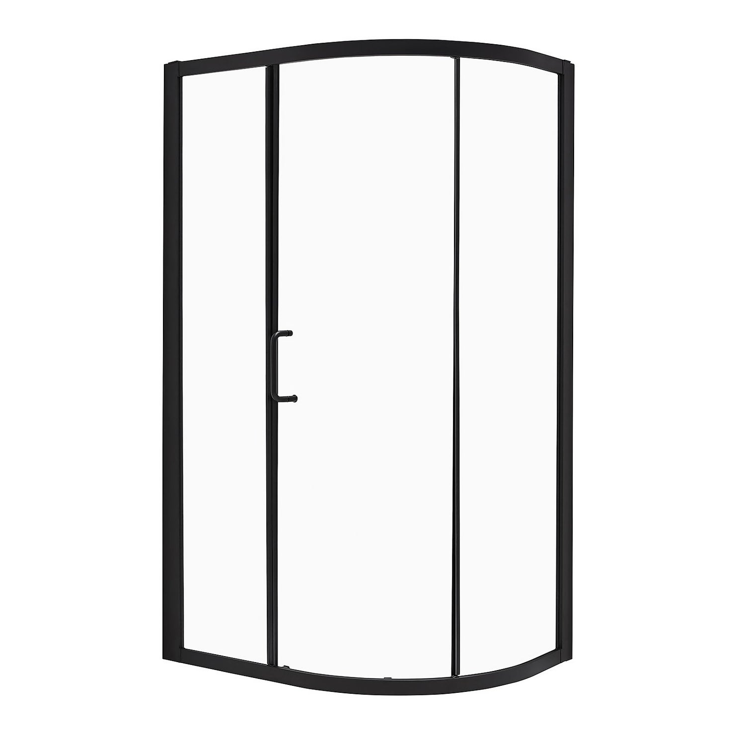 Noir 1200mm Black Offset Quadrant Shower Enclosure