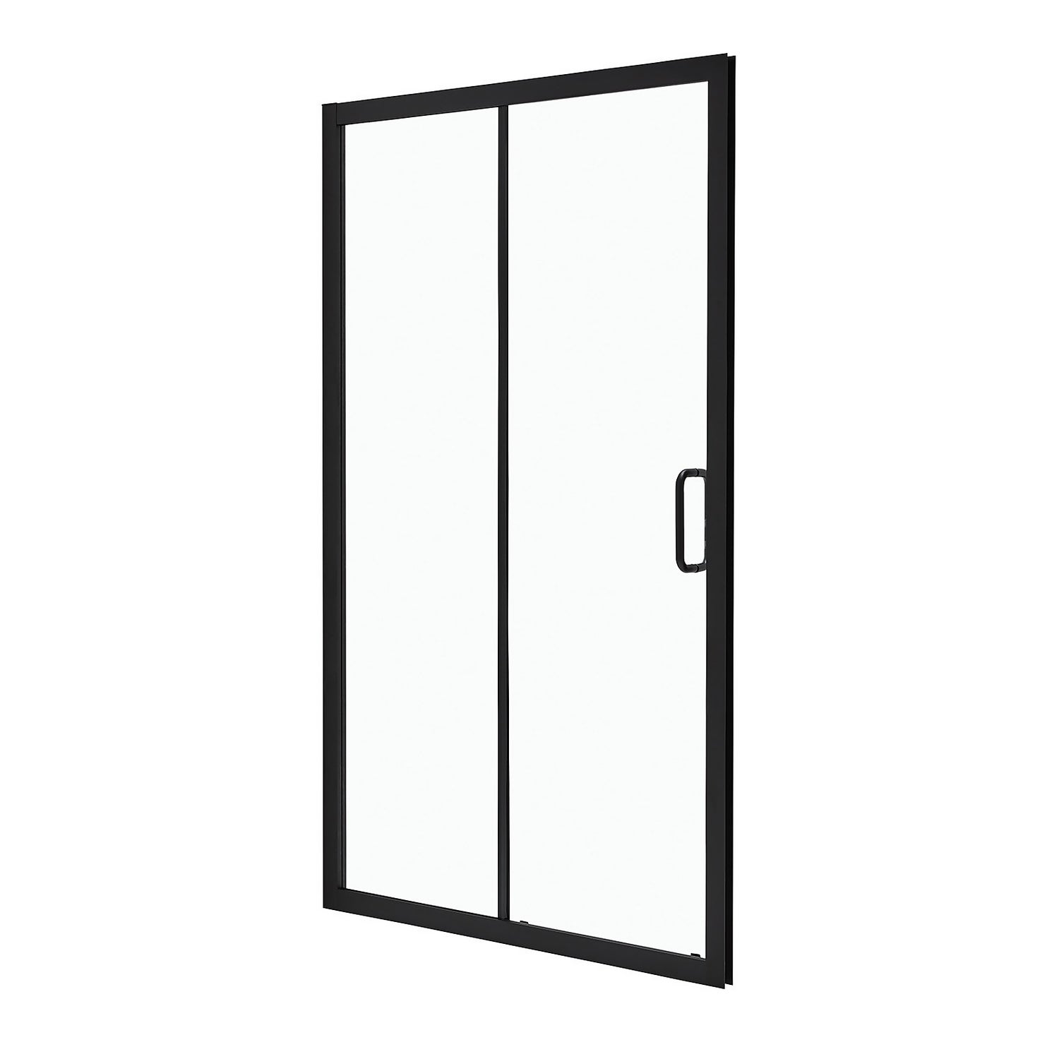 Noir 1200mm Black Shower Enclosure Sliding Door