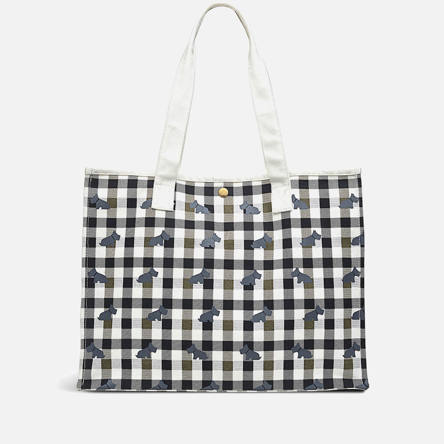 Radley Women's Checked Dog Open Top Tote Bag - Chalk