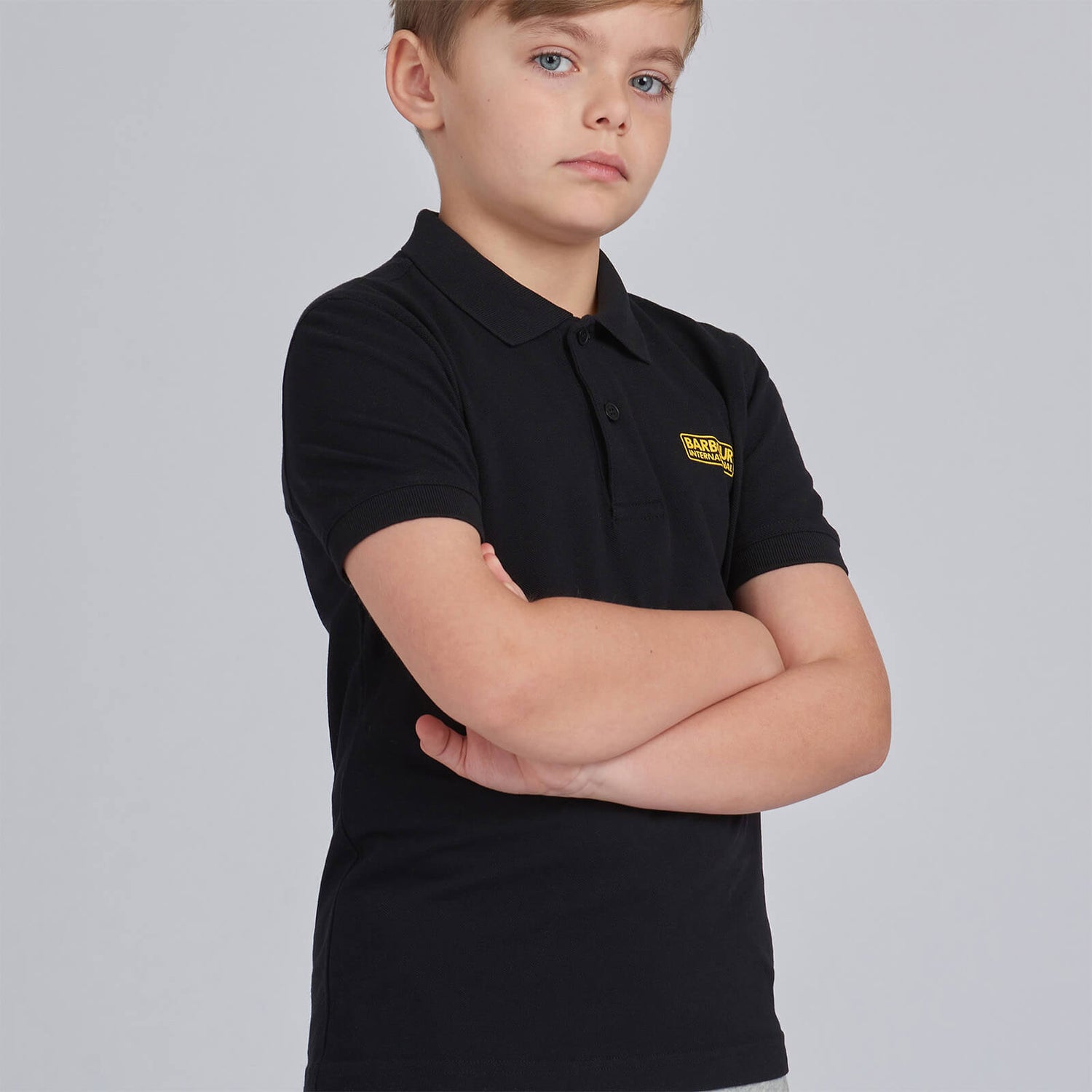 Barbour International Boys' Essential Polo - Black - S (6-7 Years)