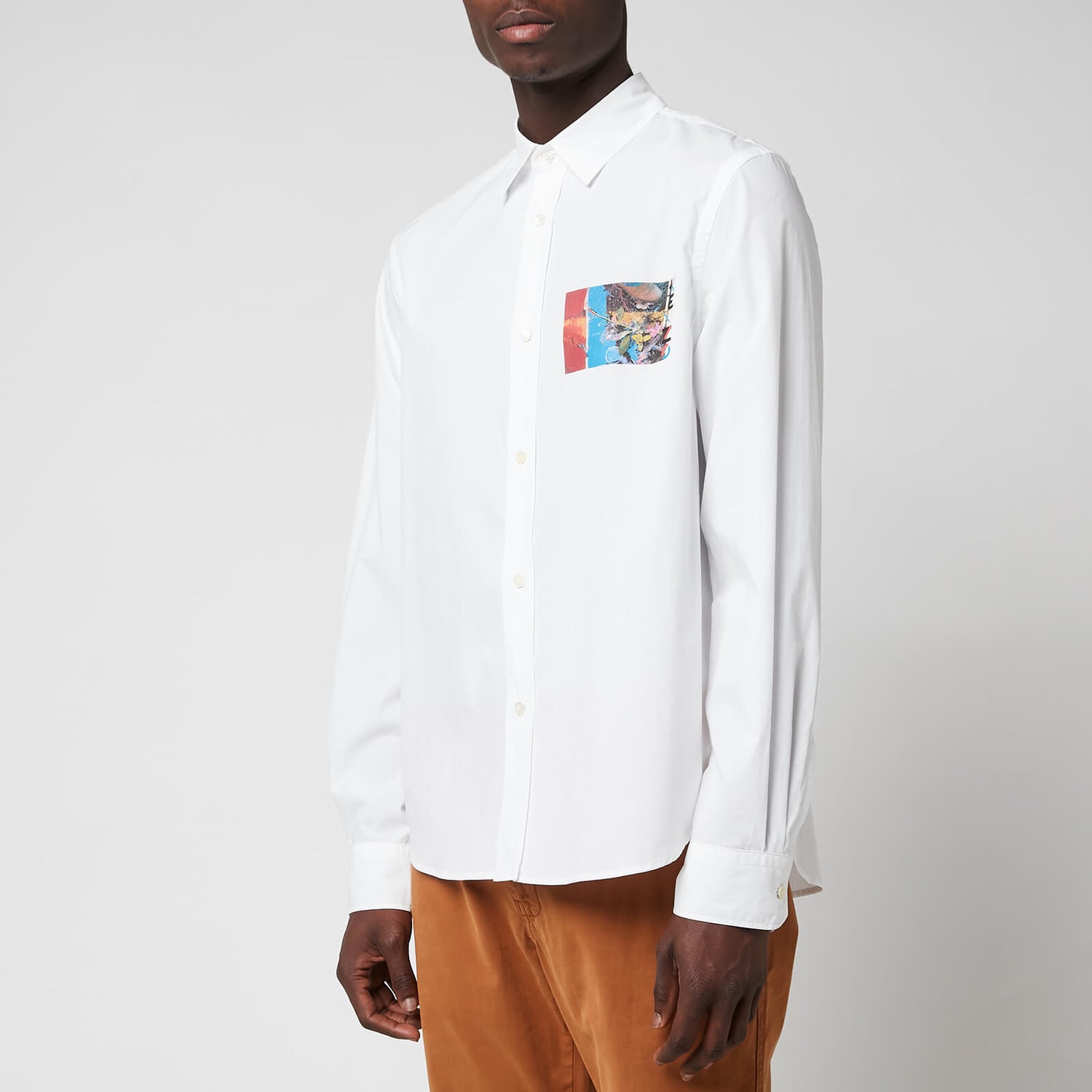 KENZO Men's Casual Shirt - White - 39/15.5inches