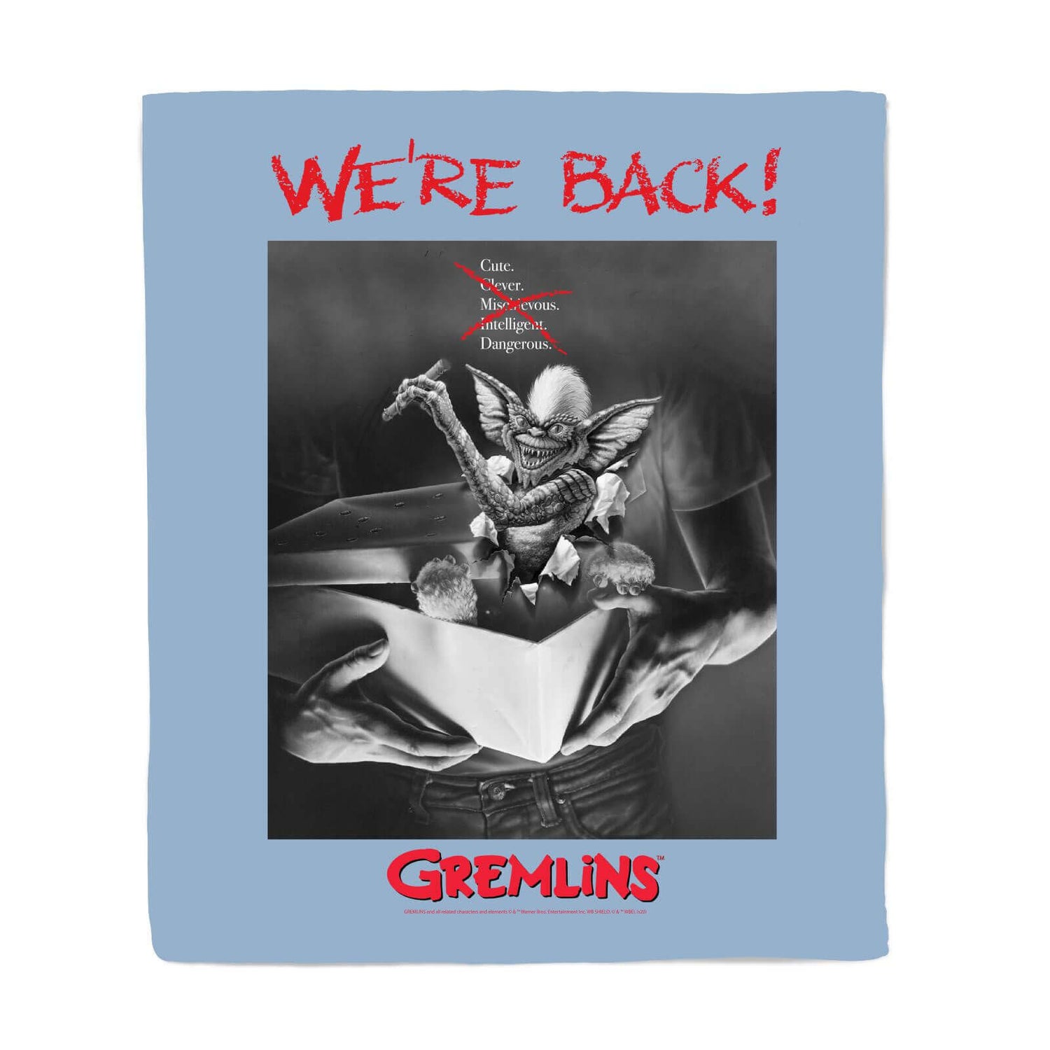 Gremlins Poster Fleece Blanket - Large (150cm x 200cm)