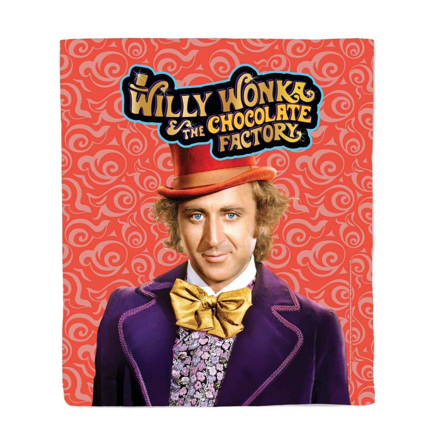 Willy Wonka & the Chocolate Factory Fleece Blanket - Large (150cm x 200cm)