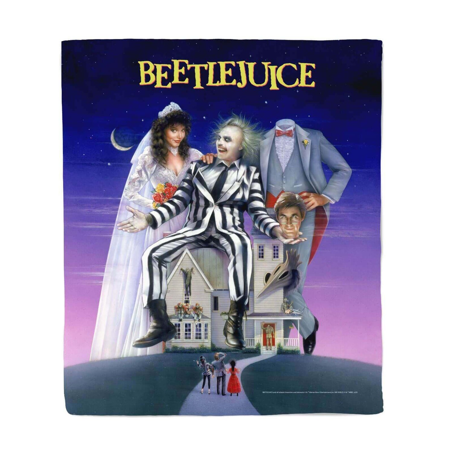 Beetlejuice Poster Fleece Blanket - Large (150cm x 200cm)